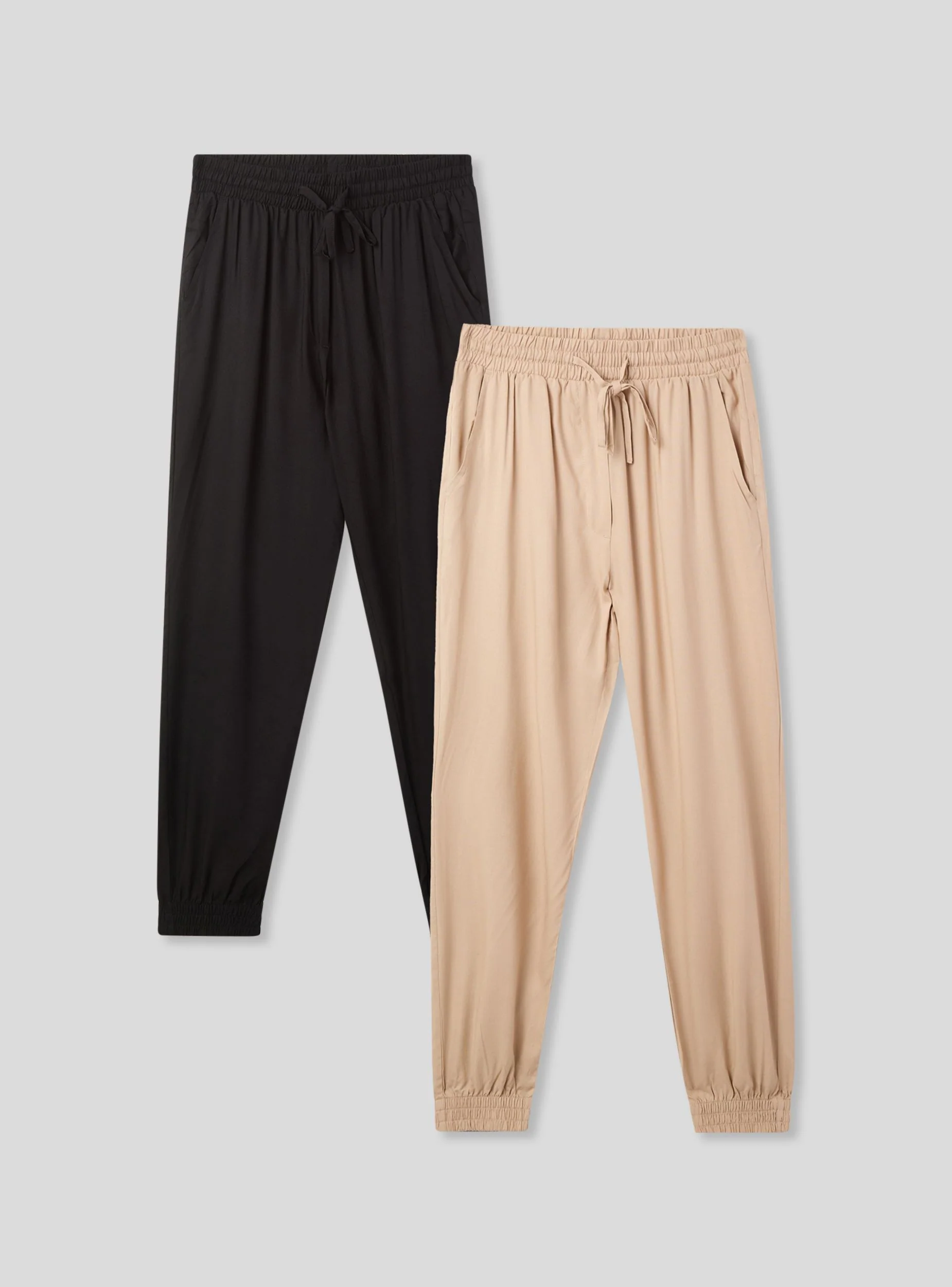Pack 2 pantaloni jogger tinta unita - Image 9