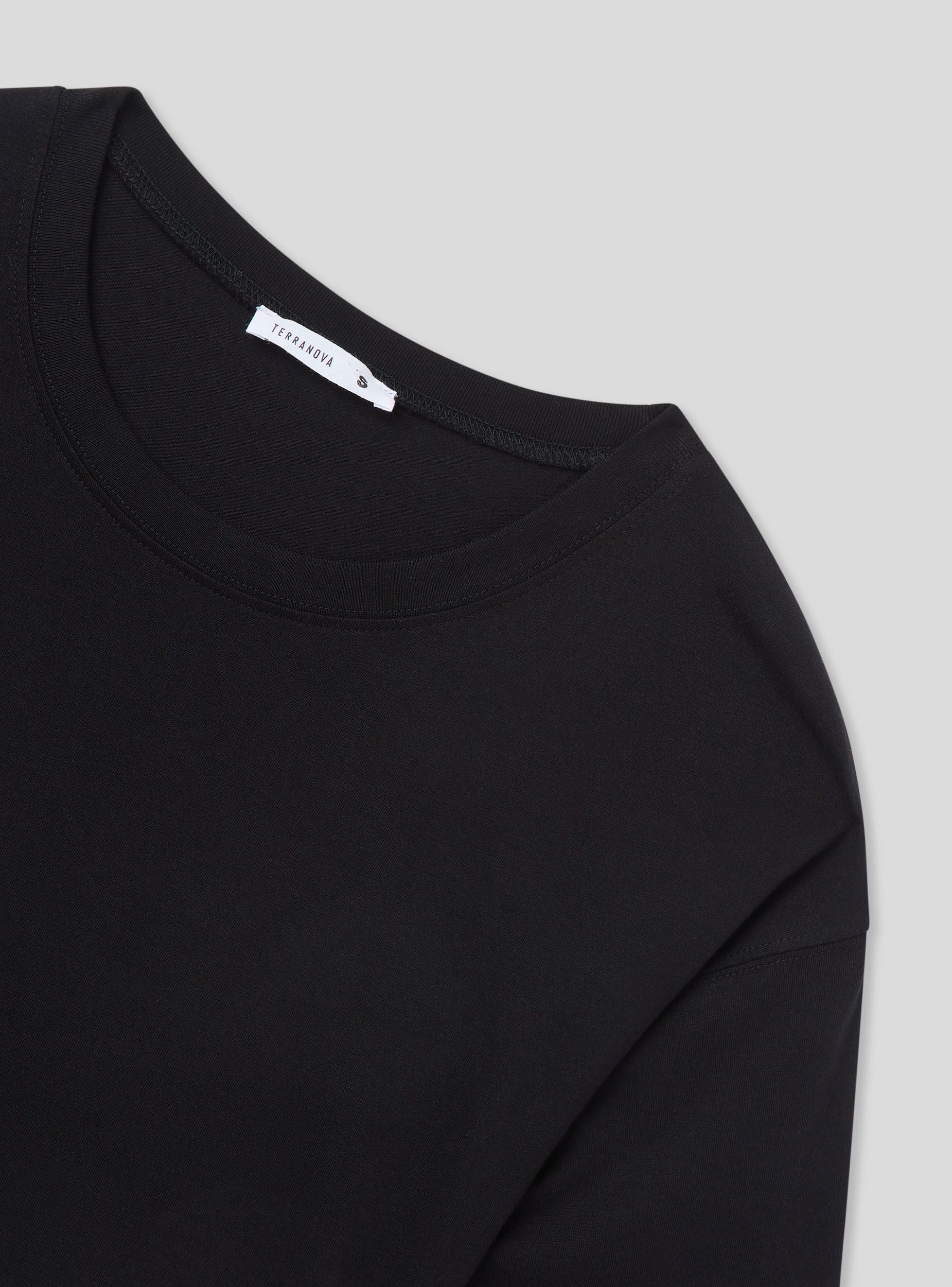Pack 2 t-shirt crop ampie a tinta unita - Image 6