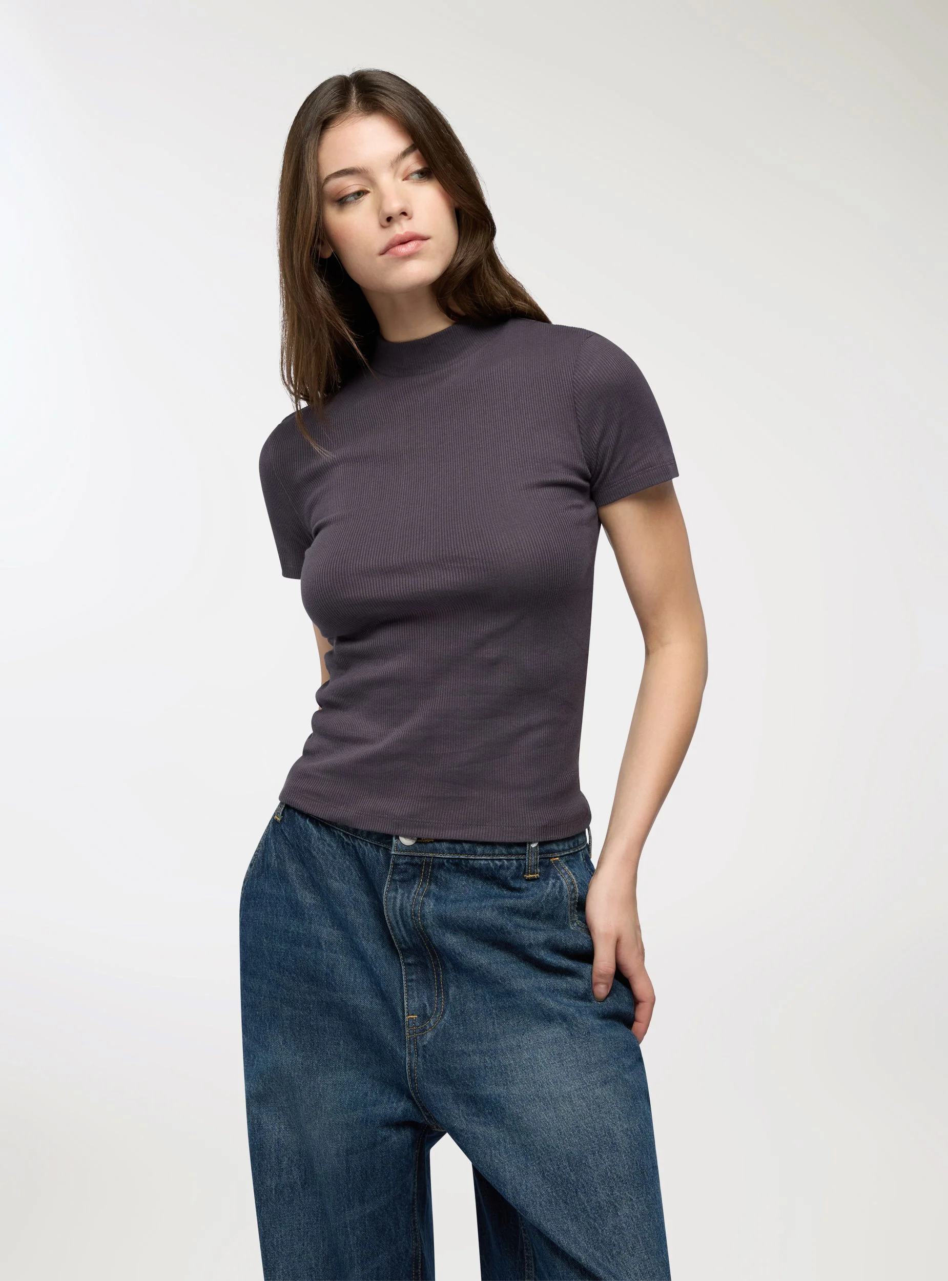 Pack 2 t-shirt lupetto a costine - Image 2