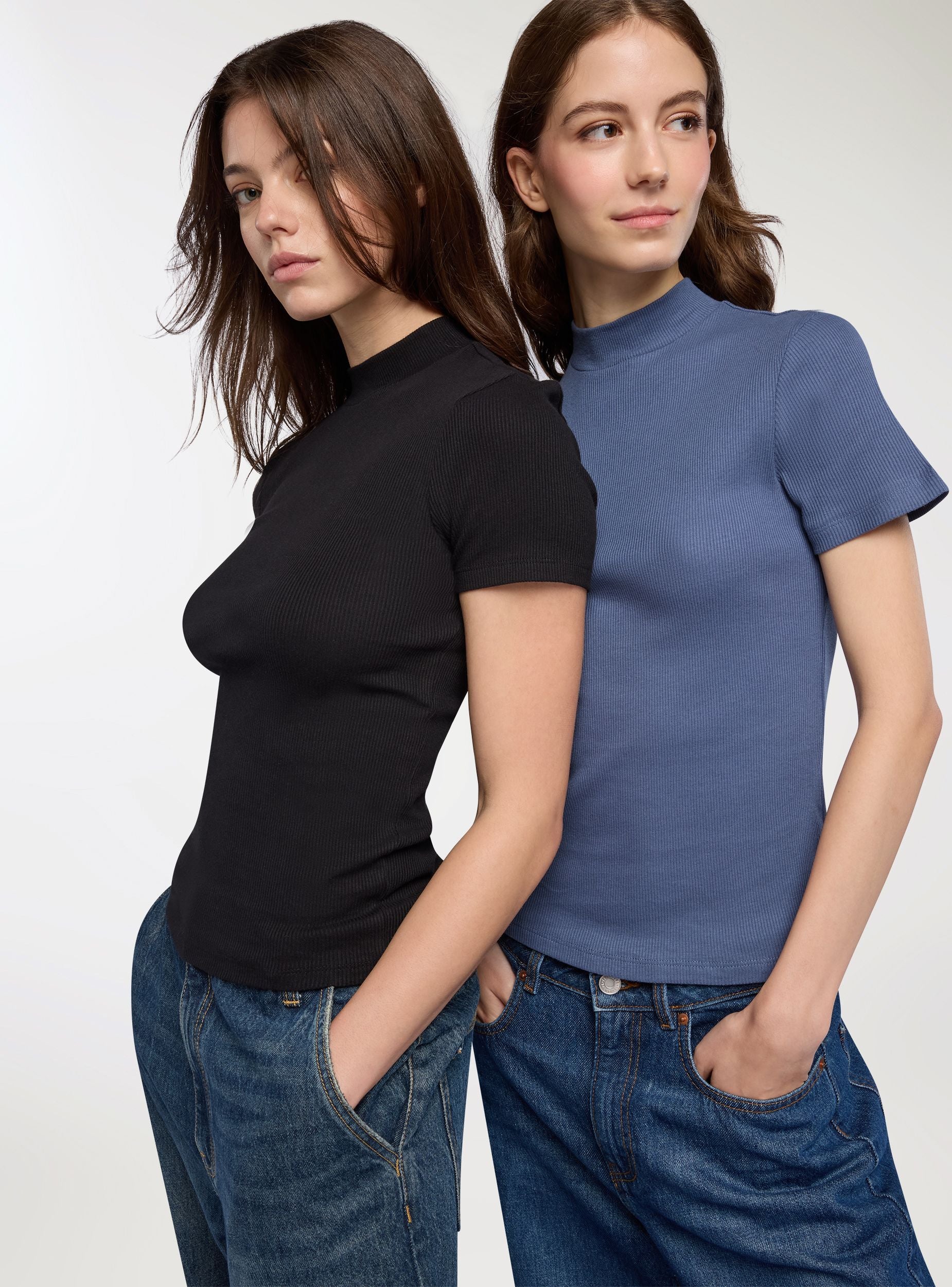Pack 2 t-shirt lupetto a costine - Image 8
