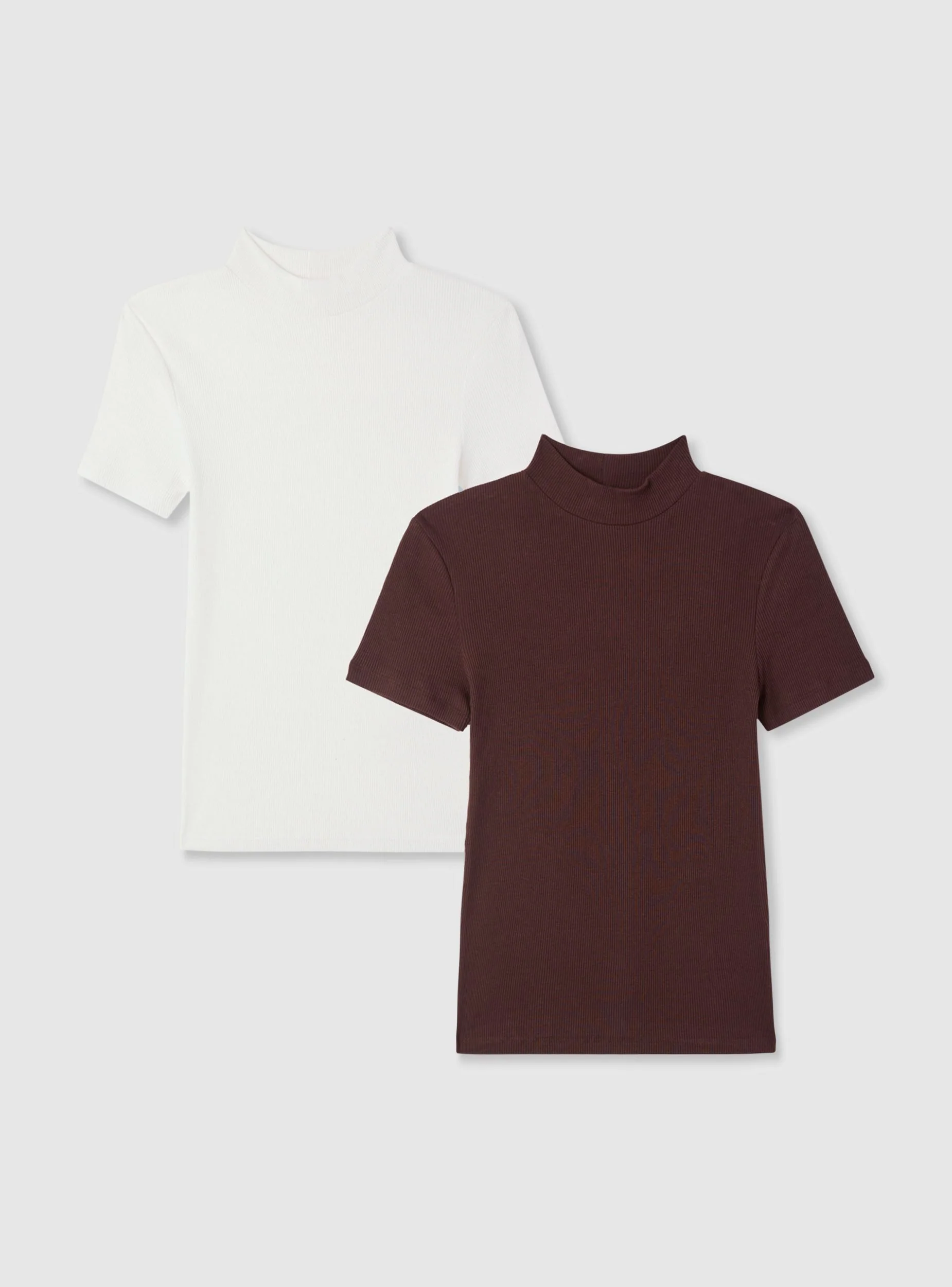 Pack 2 t-shirt lupetto a costine - Image 7