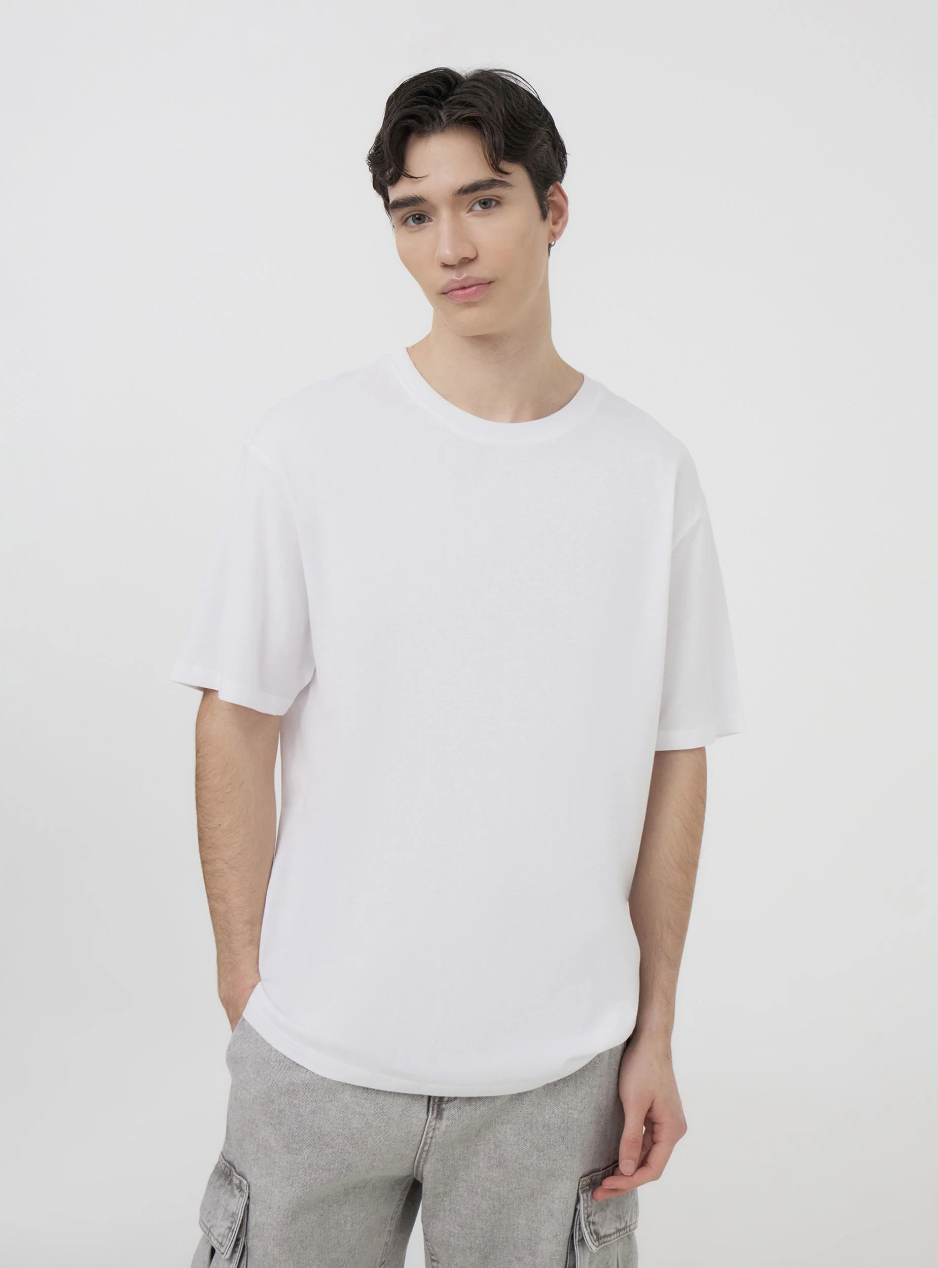 Pack 2 t-shirt oversize tinta unita - Image 3