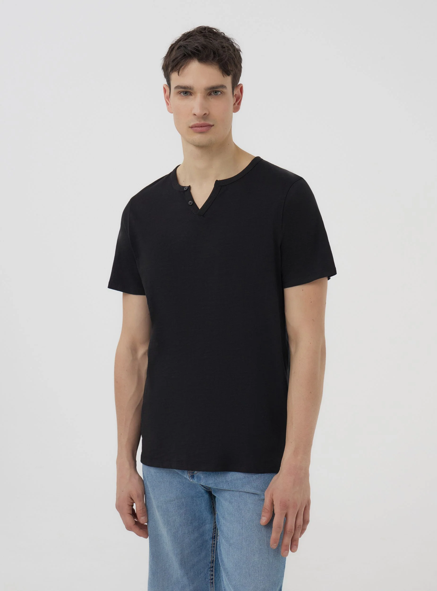 Pack 2 t-shirt serafino tessuto fiammato - Image 3
