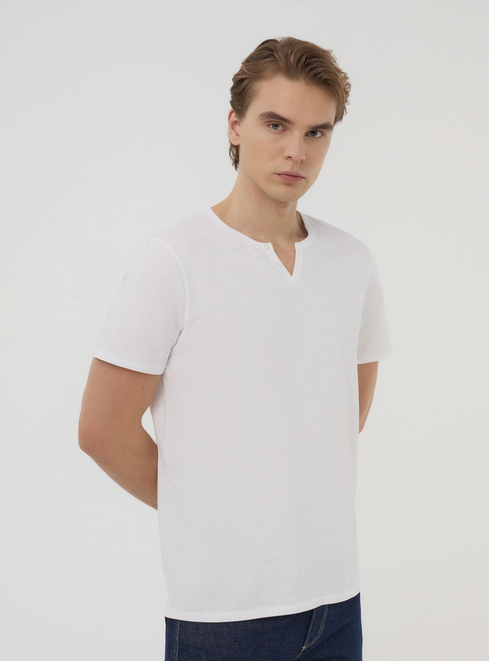Pack 2 t-shirt serafino tessuto fiammato - Image 5