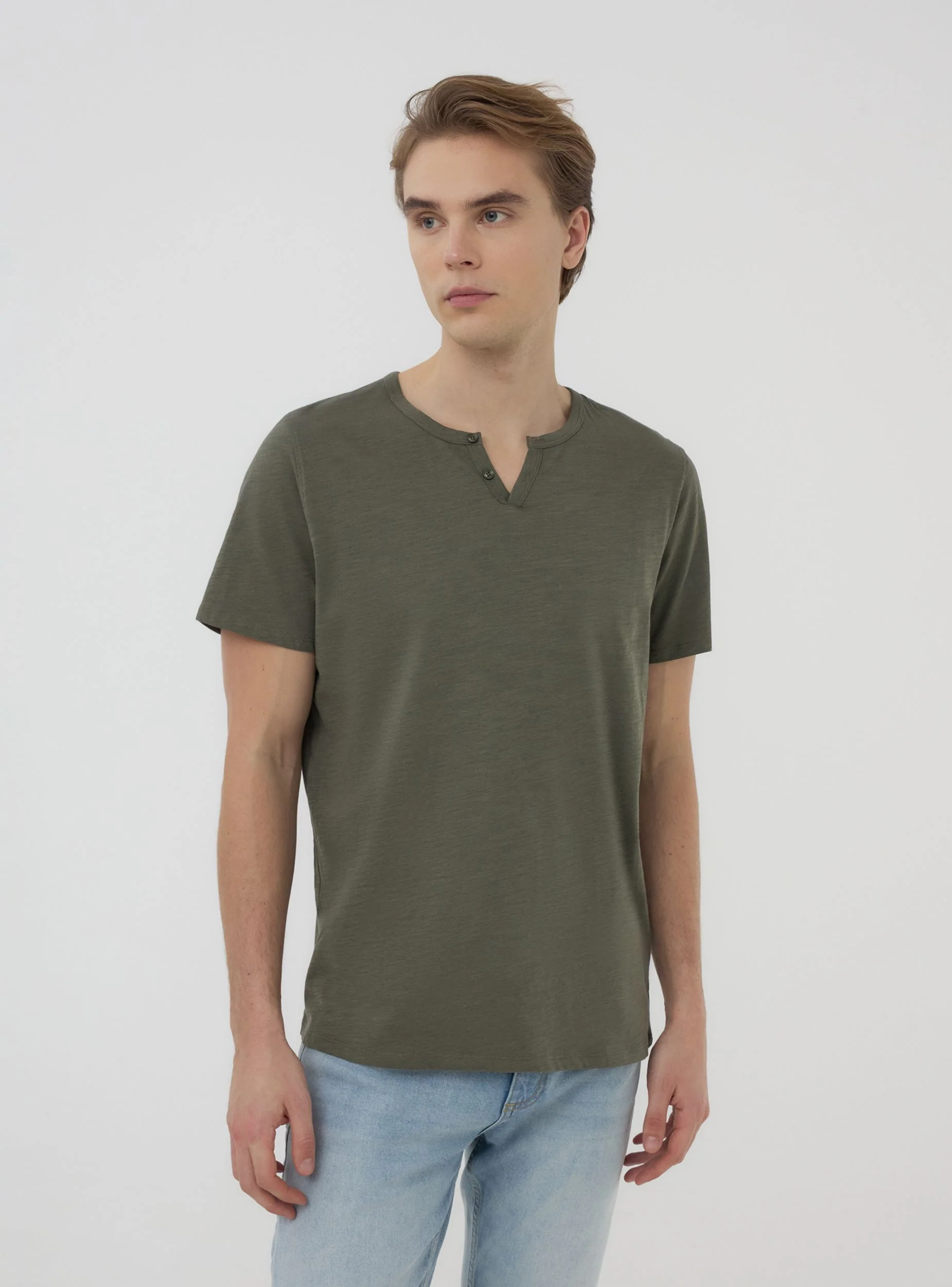 Pack 2 t-shirt serafino tessuto fiammato - Image 2