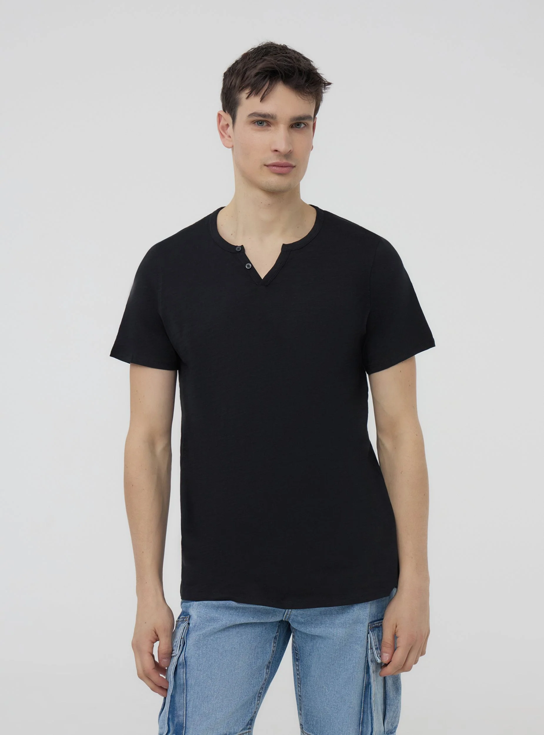 Pack 2 t-shirt serafino tessuto fiammato - Image 3