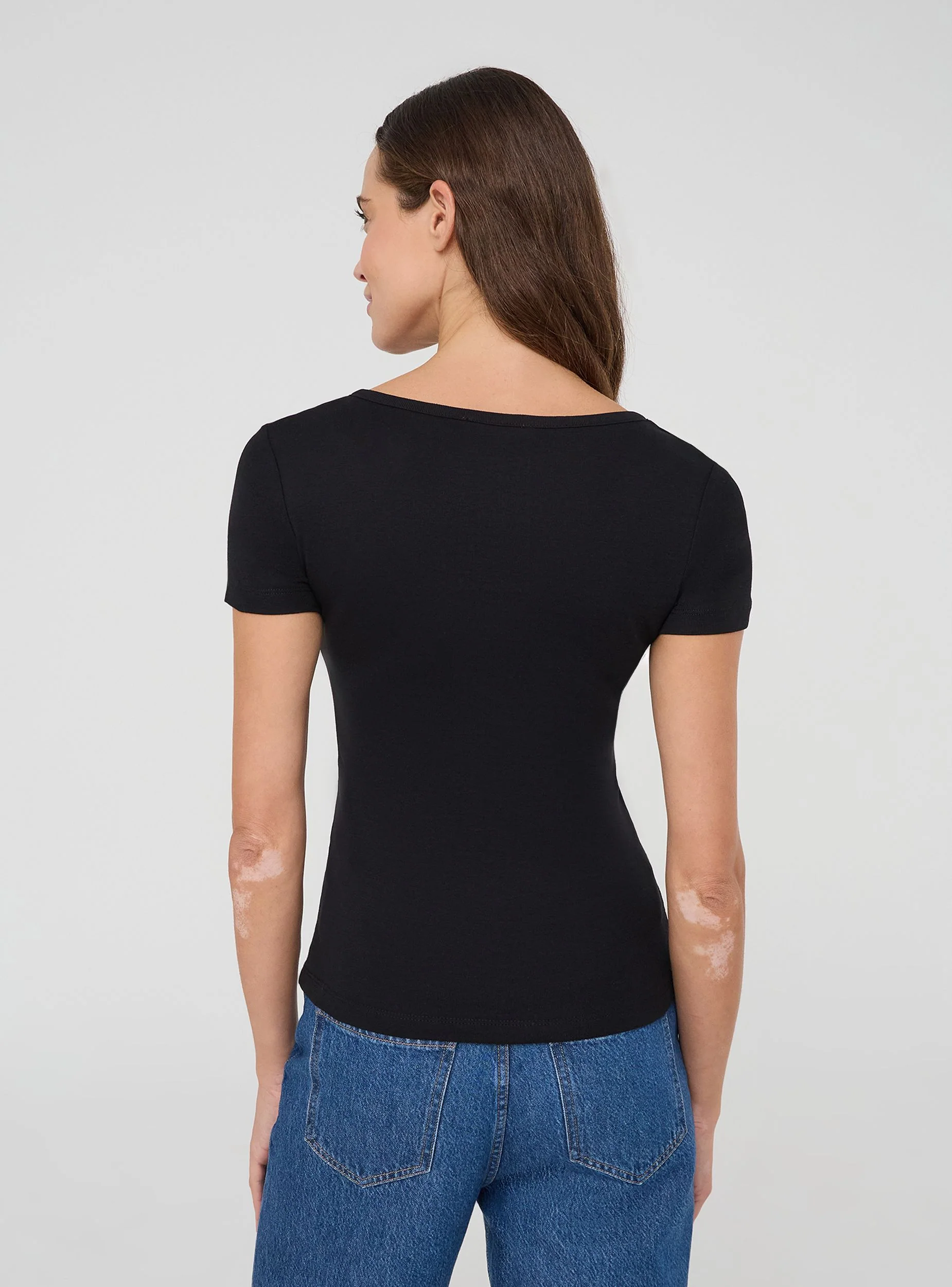 Pack 2 t-shirt serafino tinta unita - Image 2
