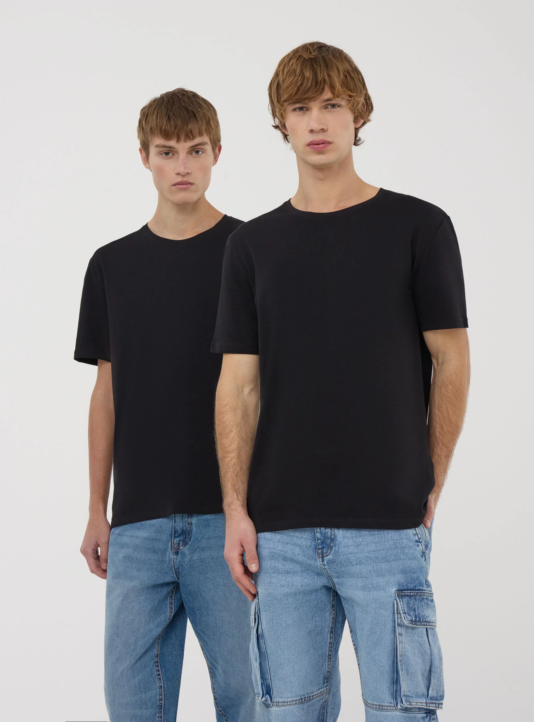 Pack 2 t-shirt slim fit tinta unita - Image 2