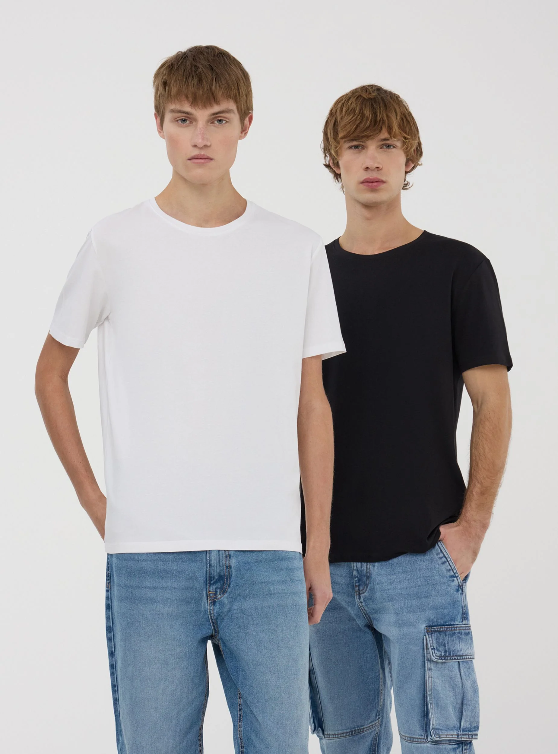 Pack 2 t-shirt slim fit tinta unita - Image 8