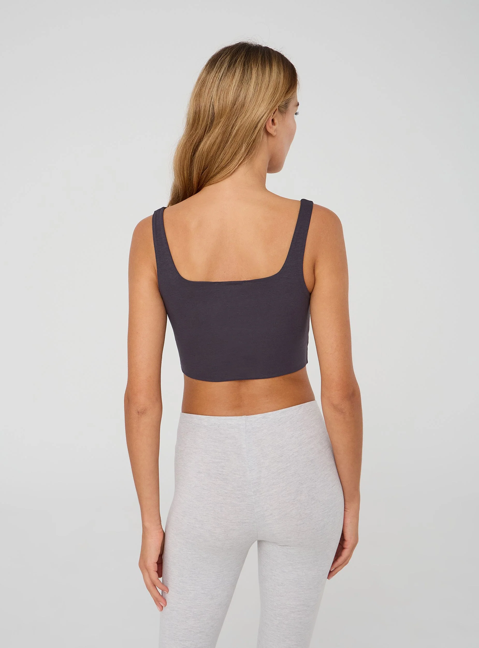 Pack 2 top bra con scollo quadrato