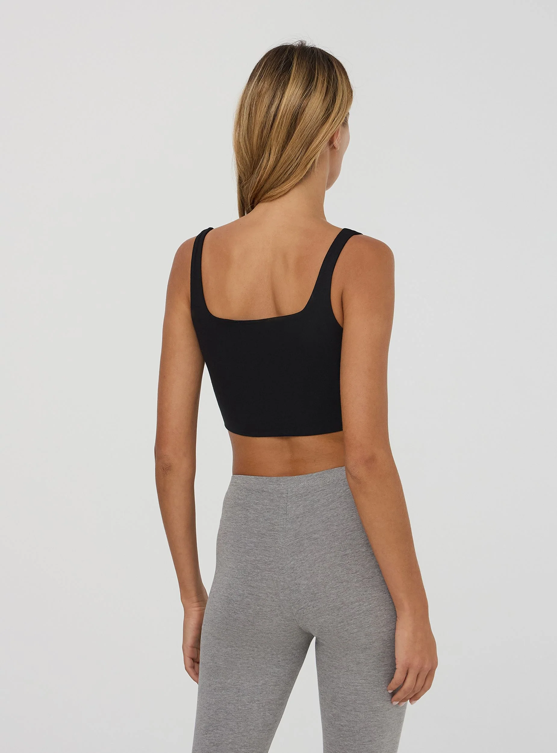 Pack 2 top bra con scollo quadrato