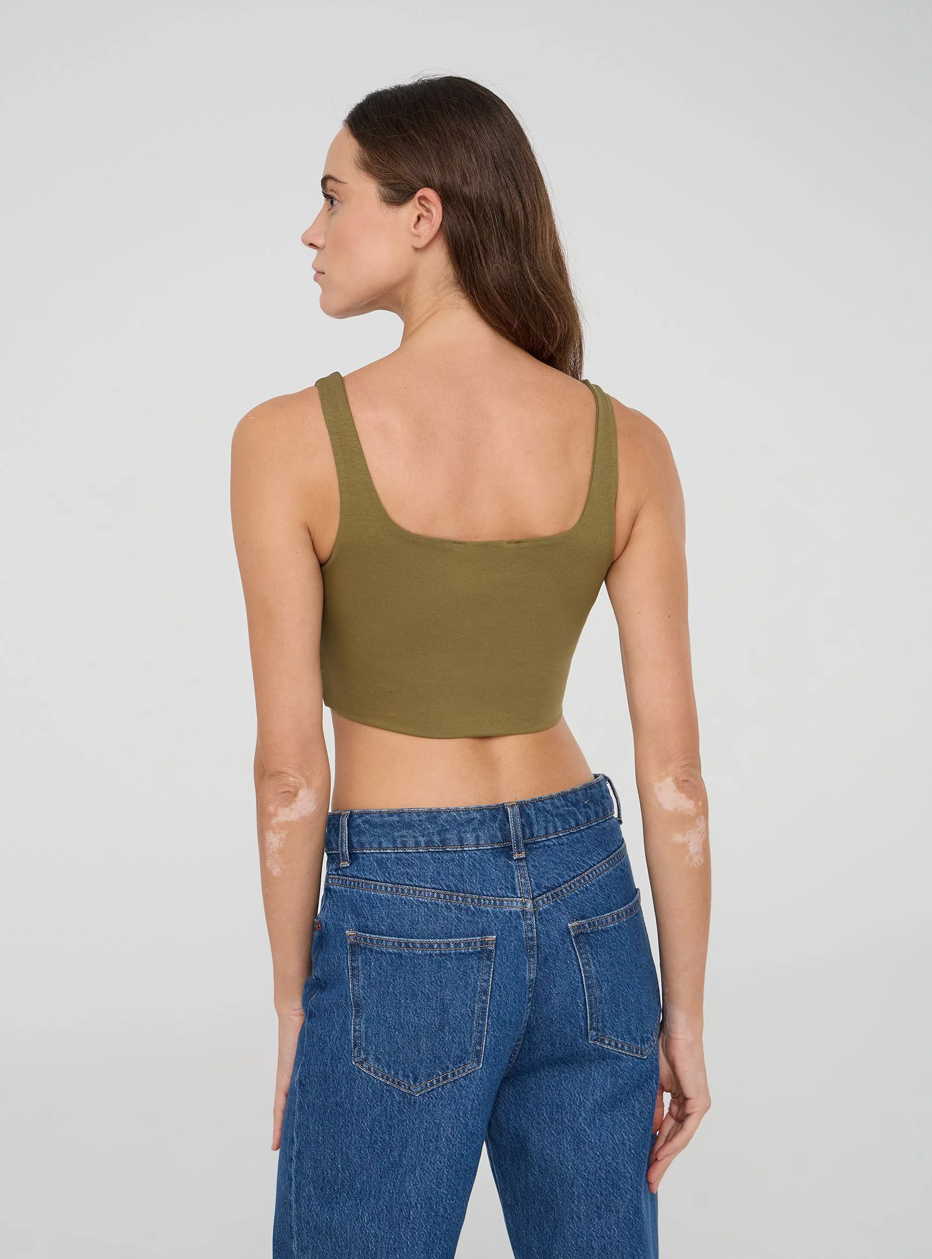 Pack 2 top bra con scollo quadrato - Image 2