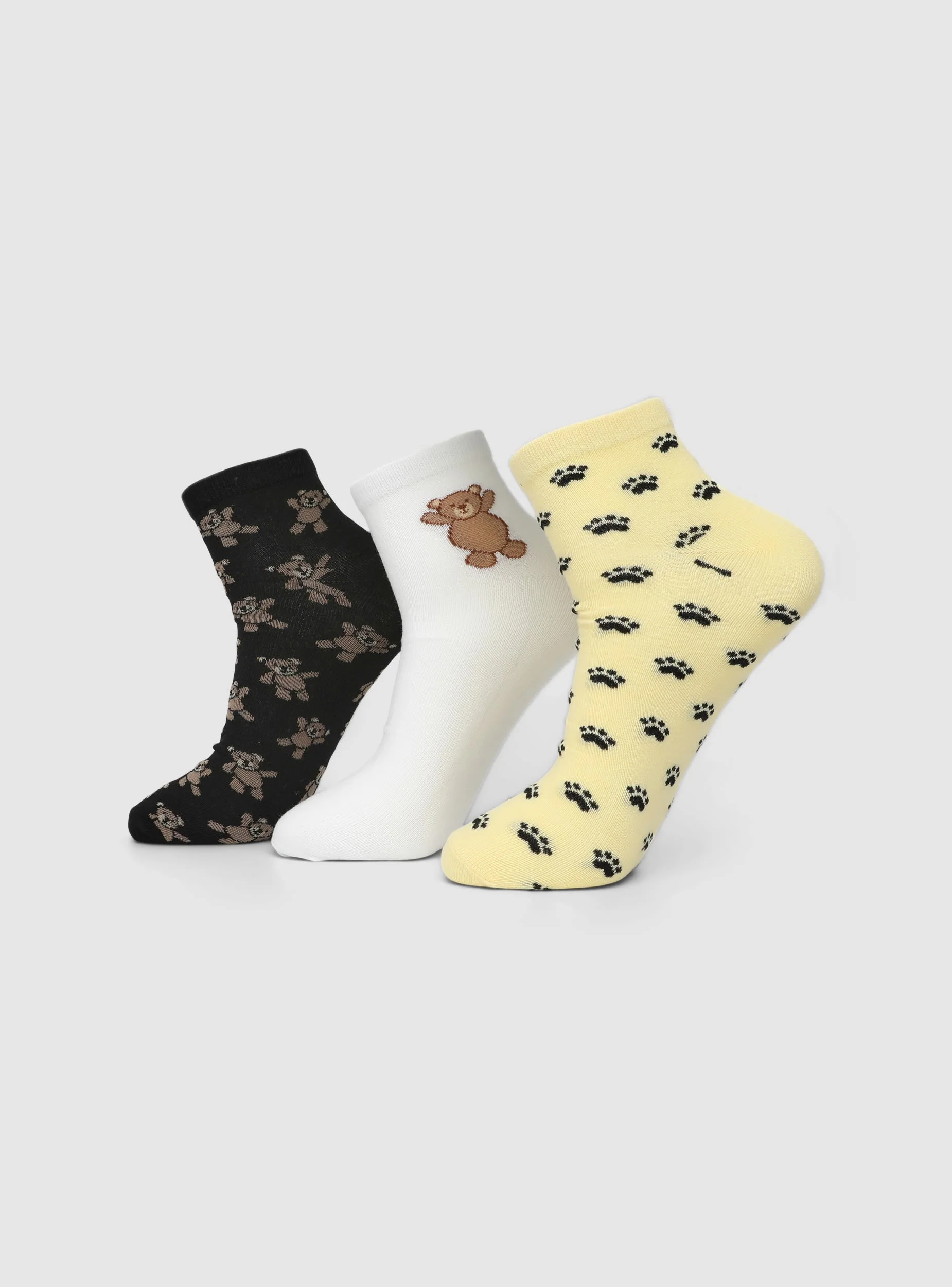 Pack 3 calze fantasia animaletti