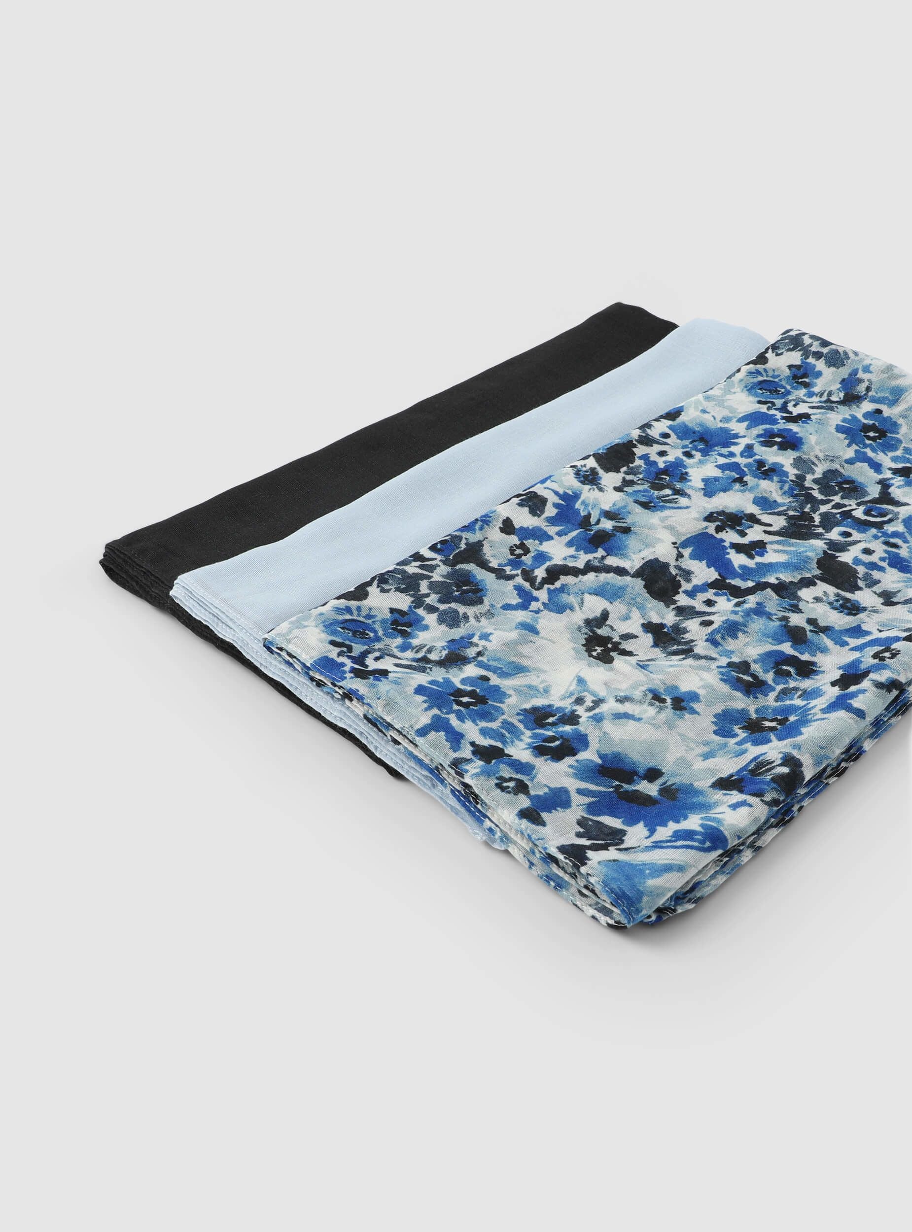 Pack 3 foulard/parei tinta unita e fantasia - Image 5