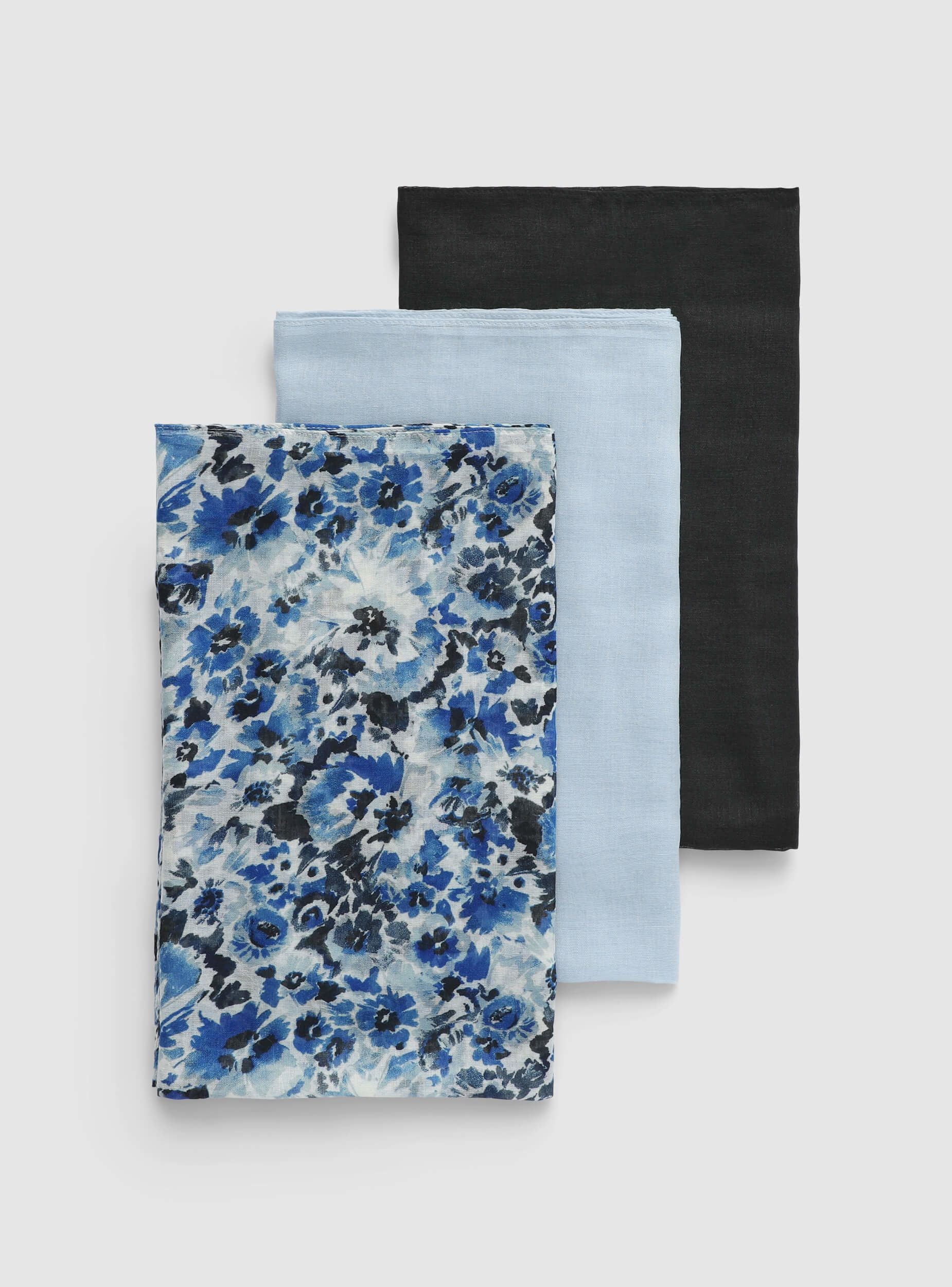 Pack 3 foulard/parei tinta unita e fantasia - Image 6