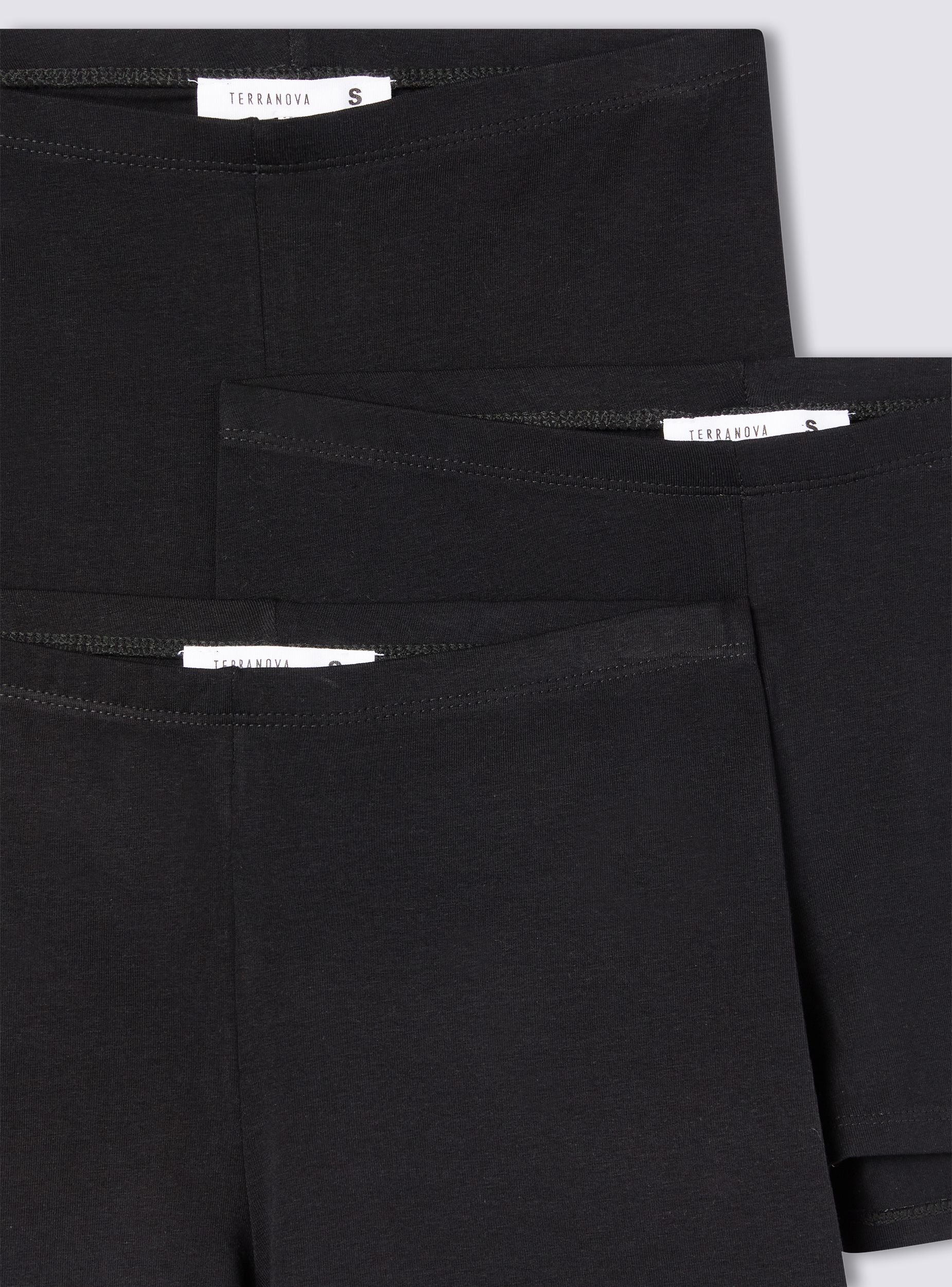 Pack 3 leggings corti tinta unita - Image 5