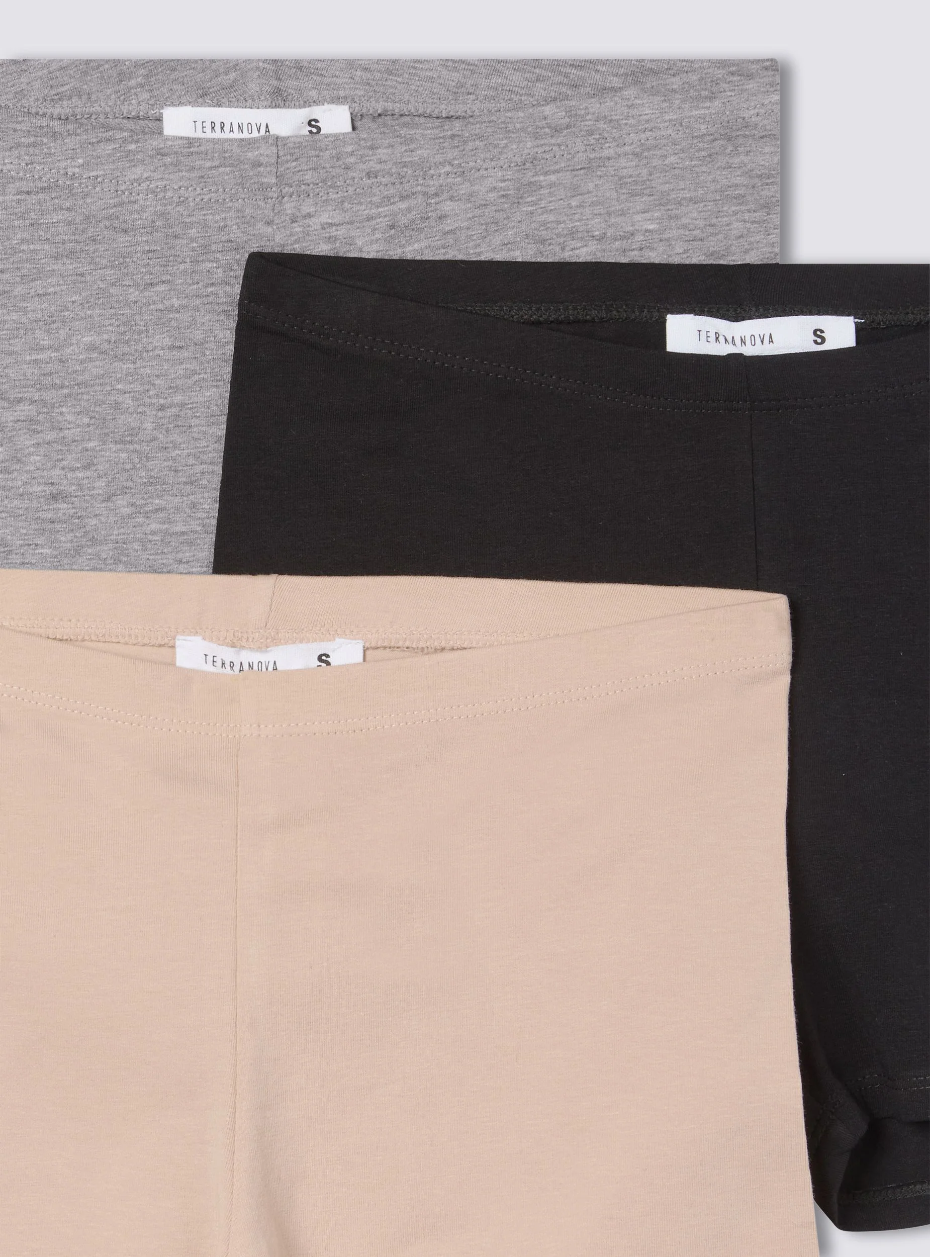 Pack 3 leggings corti tinta unita - Image 7