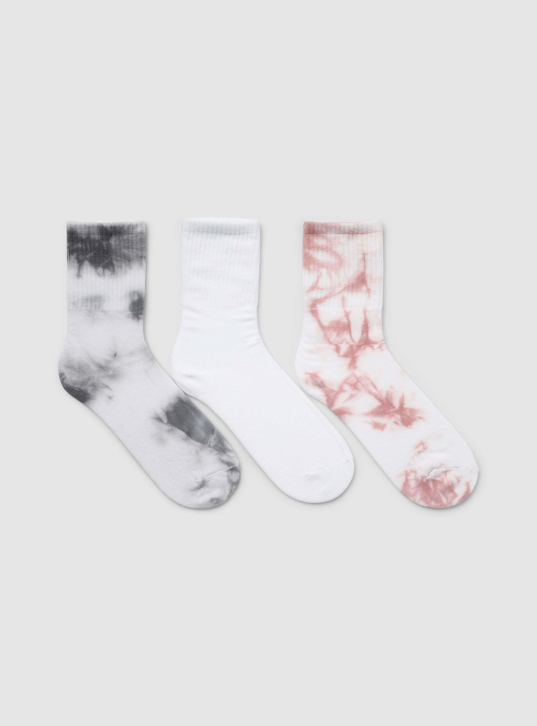 Pack 3 paia calze fantasia tie-dye e tinta unita - Image 3