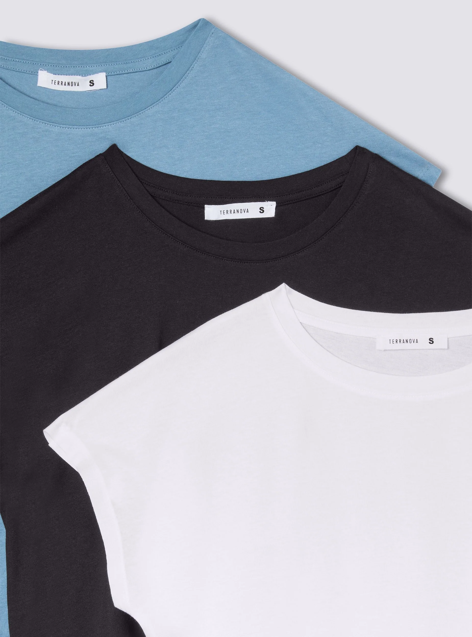 Pack 3 t-shirt ampie tinta unita - Image 7
