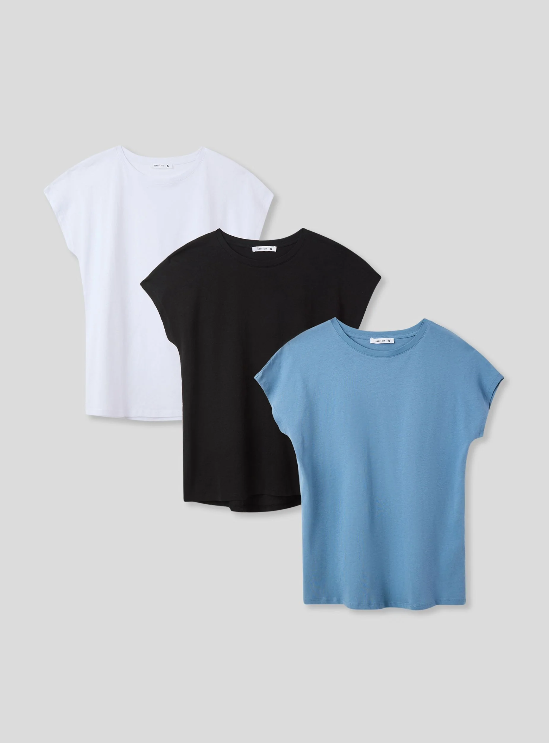 Pack 3 t-shirt ampie tinta unita - Image 8