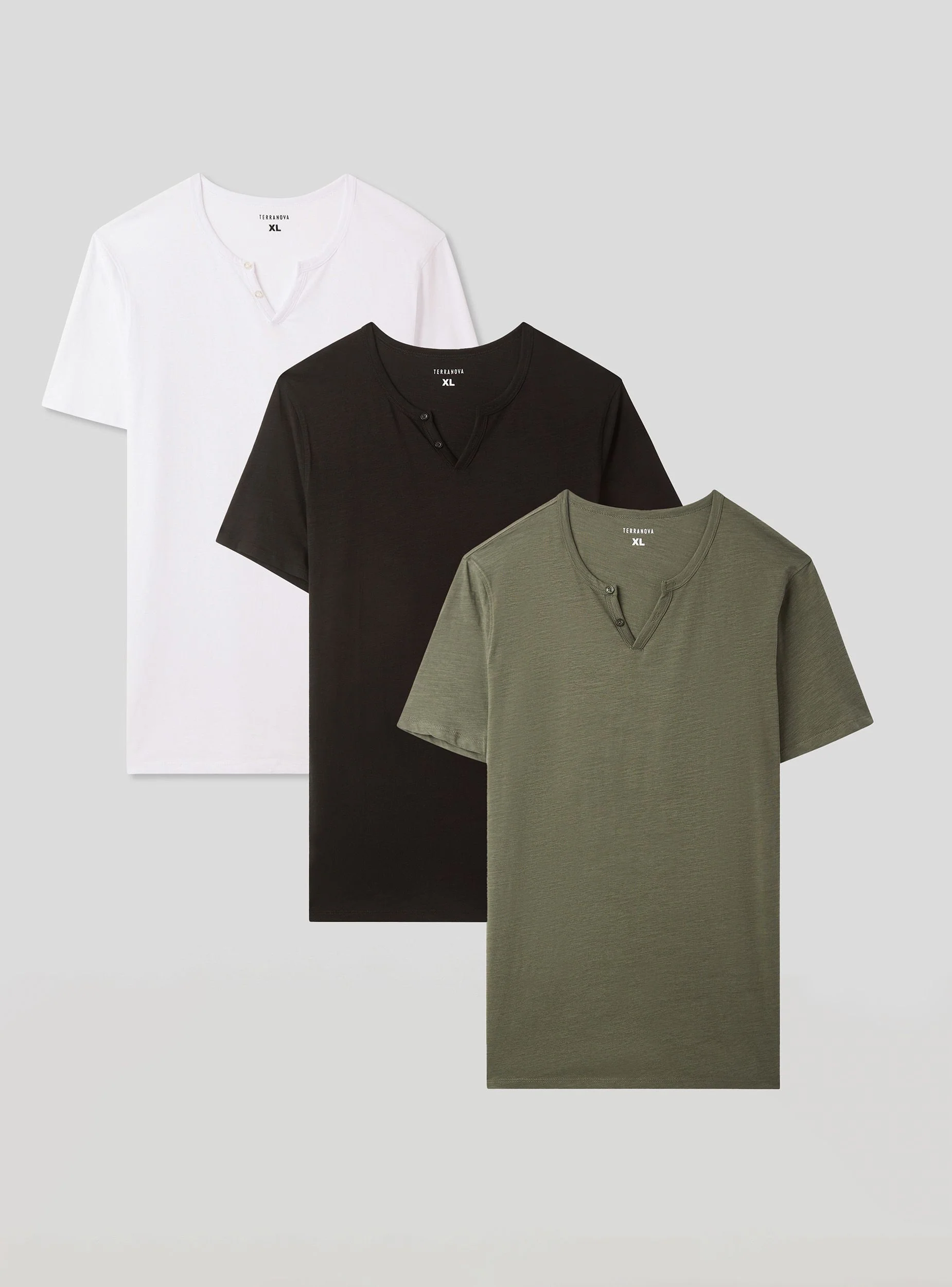 Pack 3 t-shirt serafino tessuto fiammato - Image 10