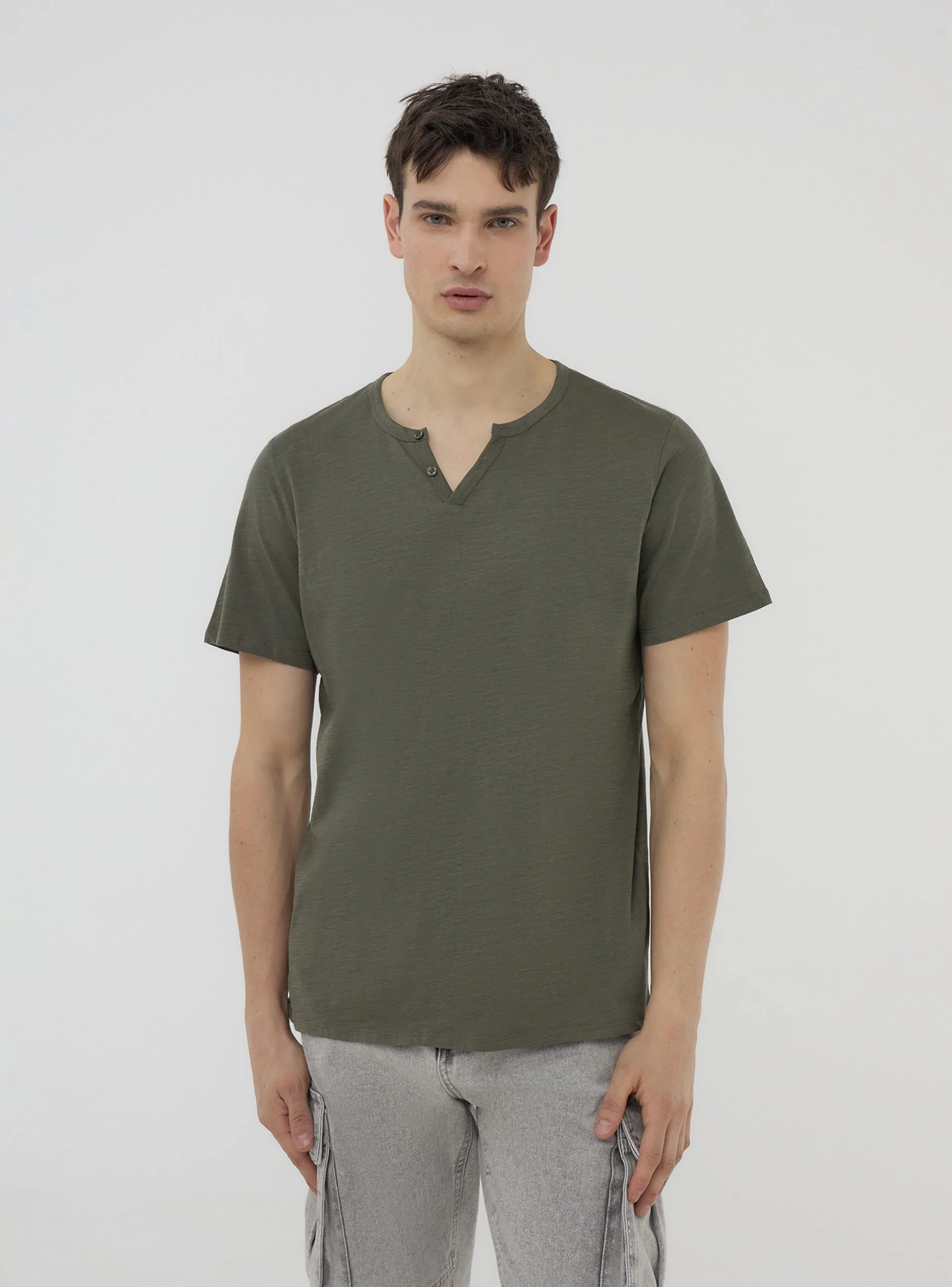 Pack 3 t-shirt serafino tessuto fiammato - Image 5