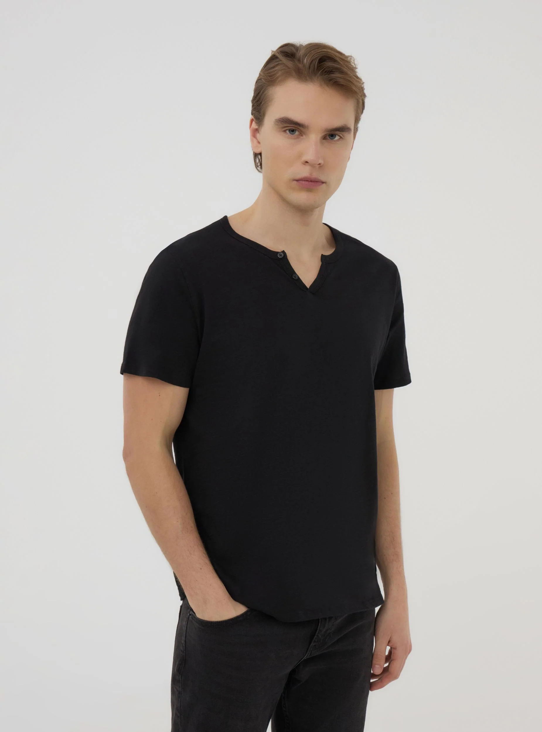 Pack 3 t-shirt serafino tessuto fiammato - Image 6