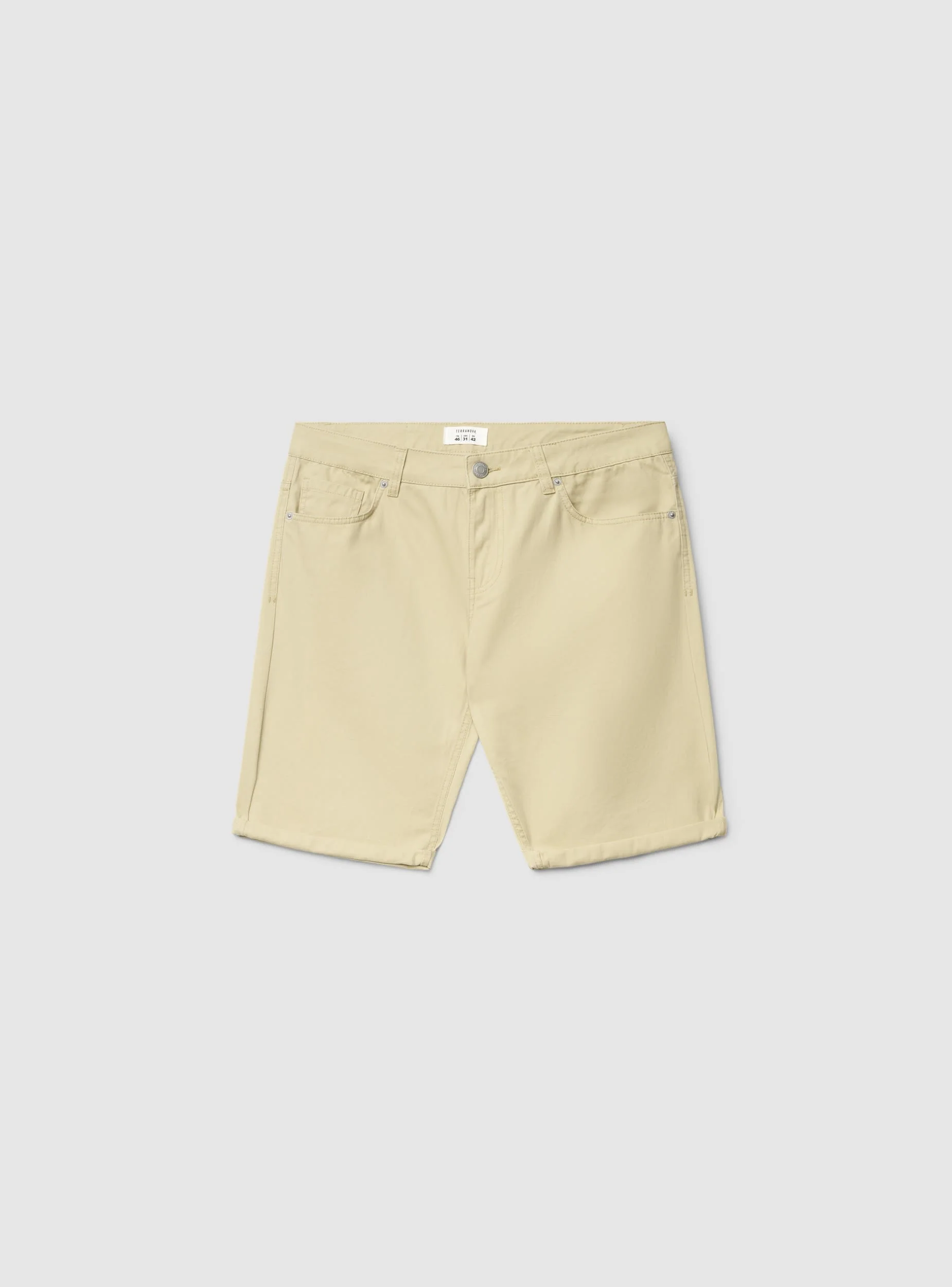 Pantaloncini a 5 tasche con risvolto - Image 5