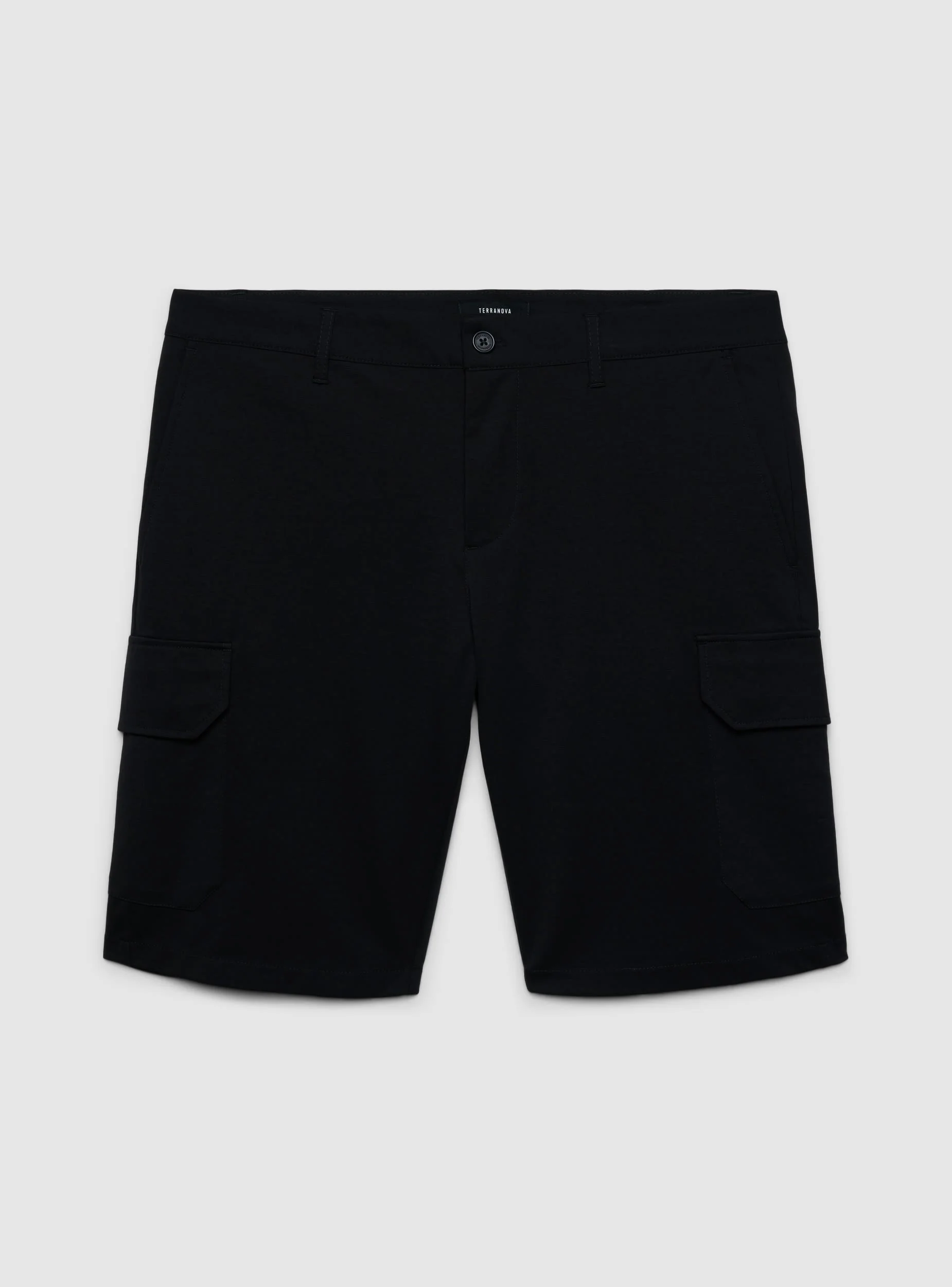 Pantaloncini cargo a tinta unita - Image 6