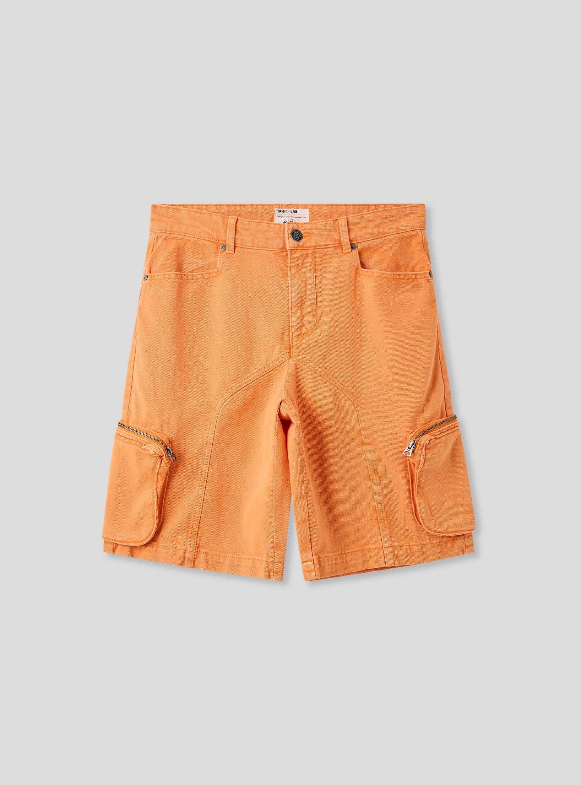 Pantaloncini cargo con tasche e zip TRNPOPLAB - Image 6