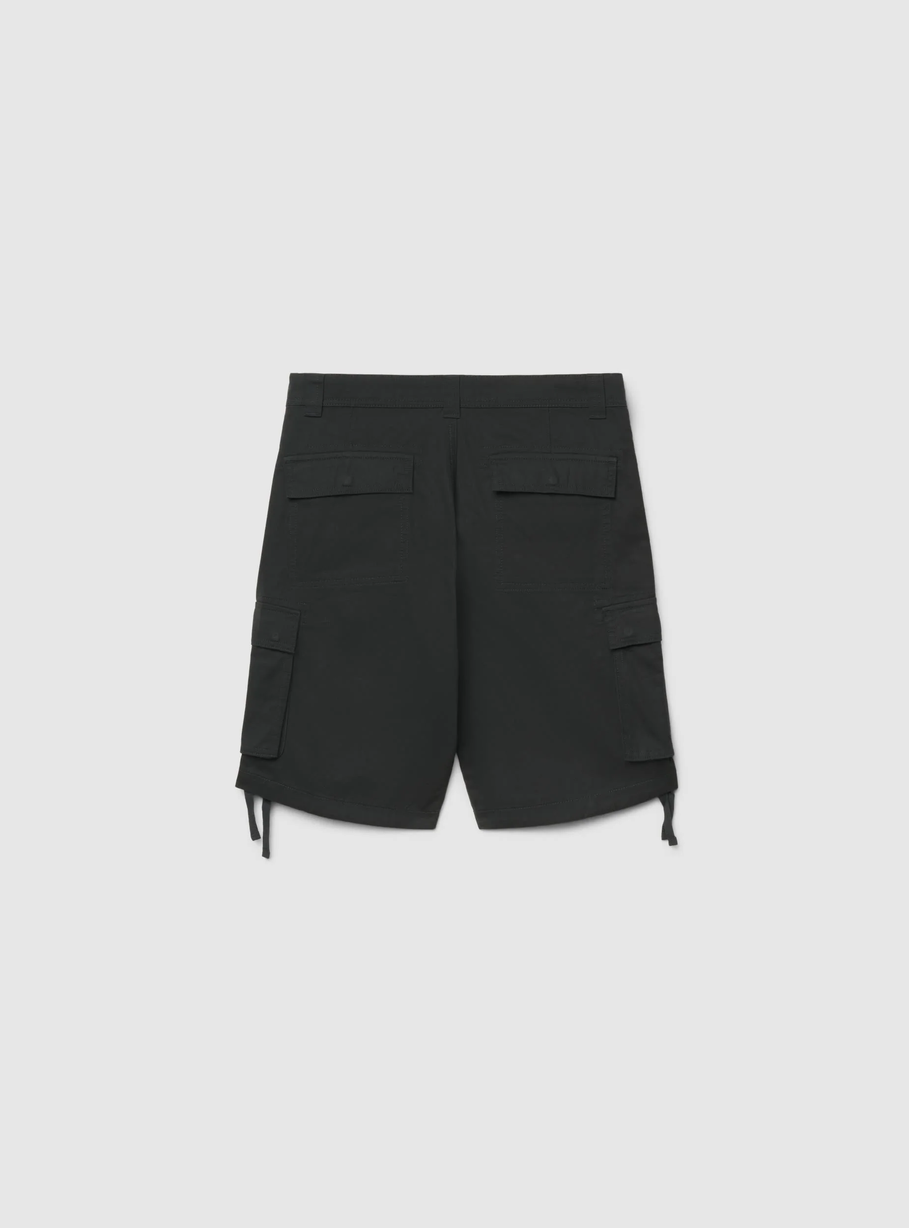 Pantaloncini cargo tinta unita - Image 5