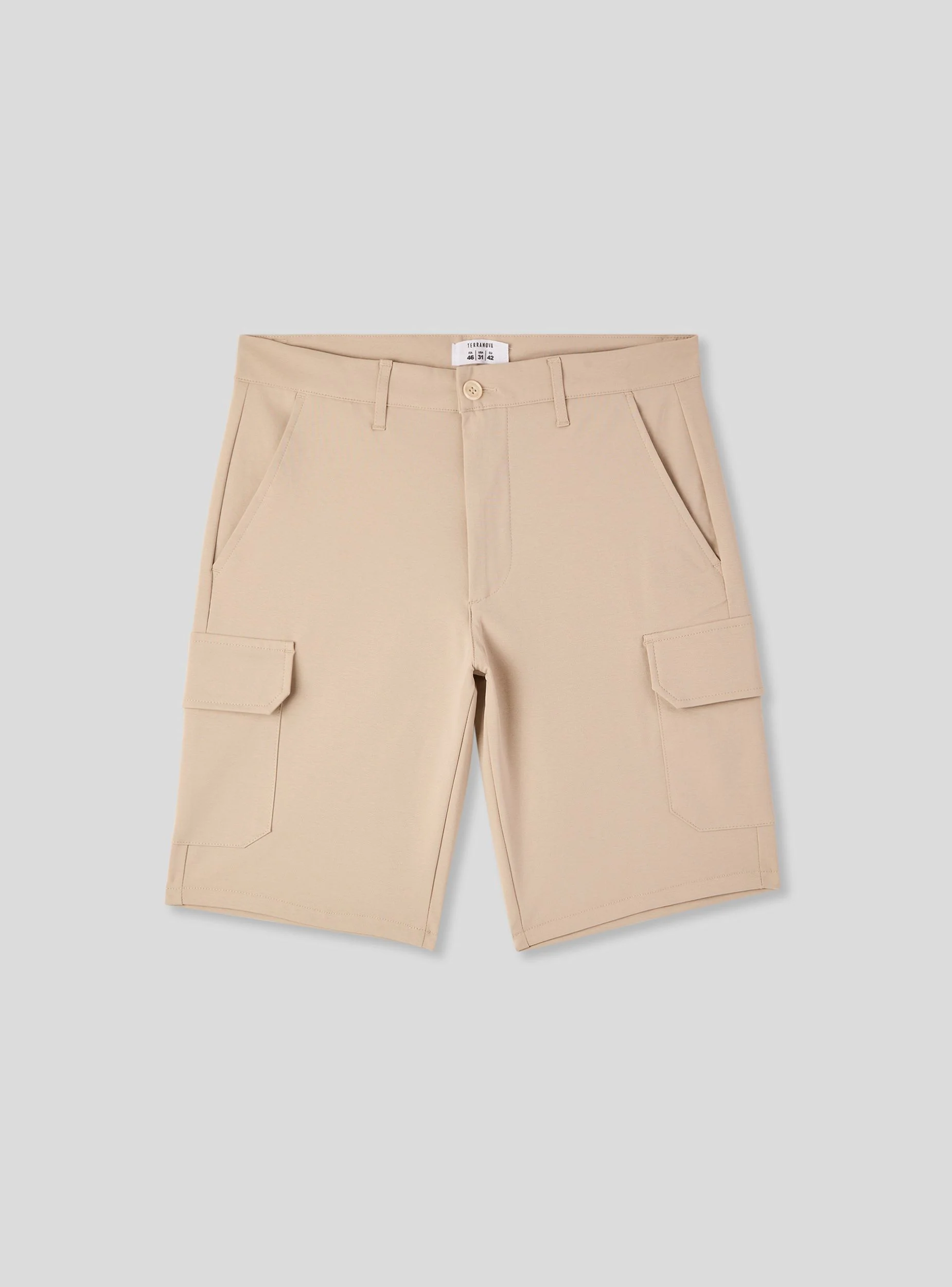 Pantaloncini cargo tinta unita