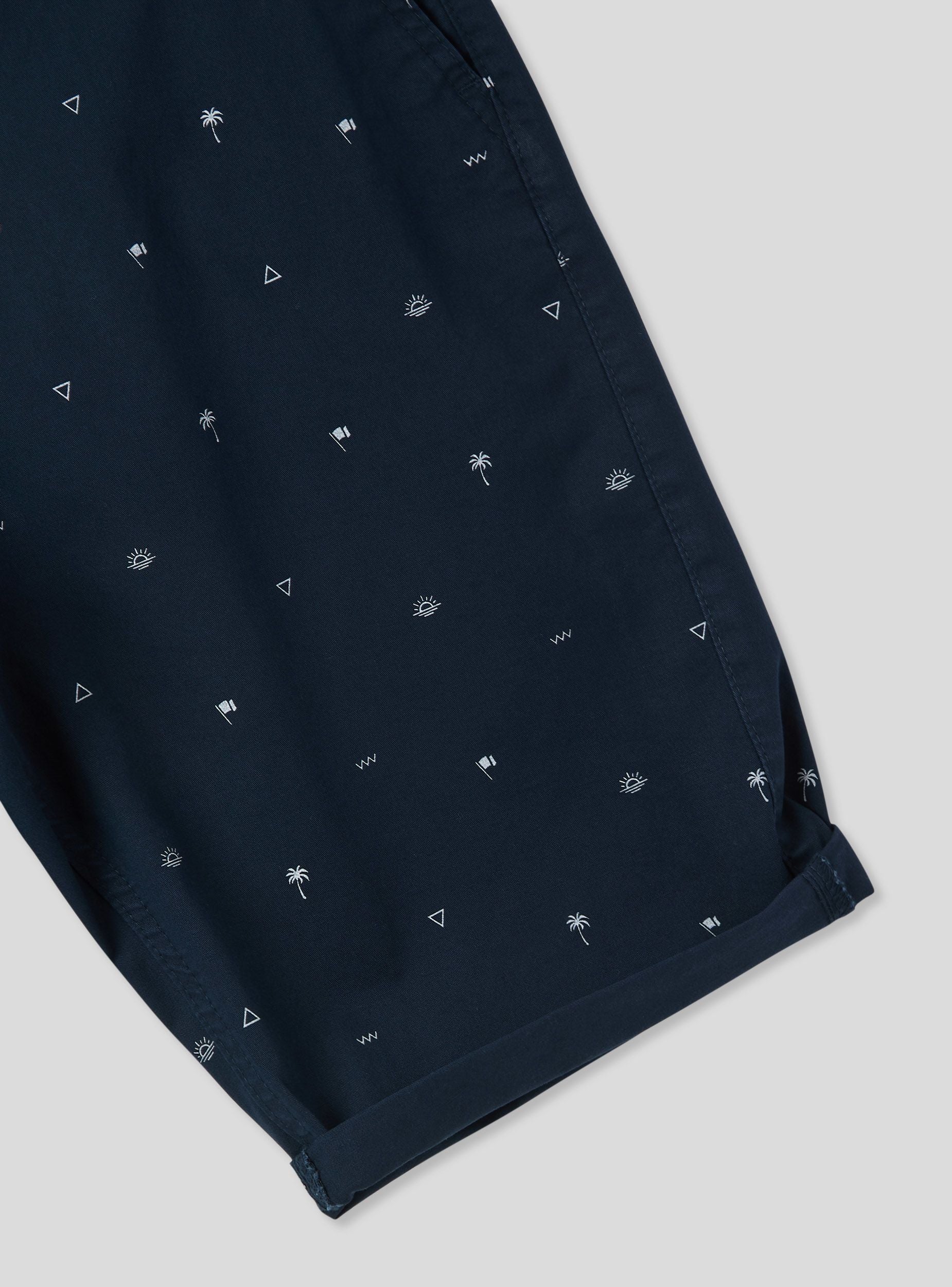 Pantaloncini chino a microfantasia mare - Image 2