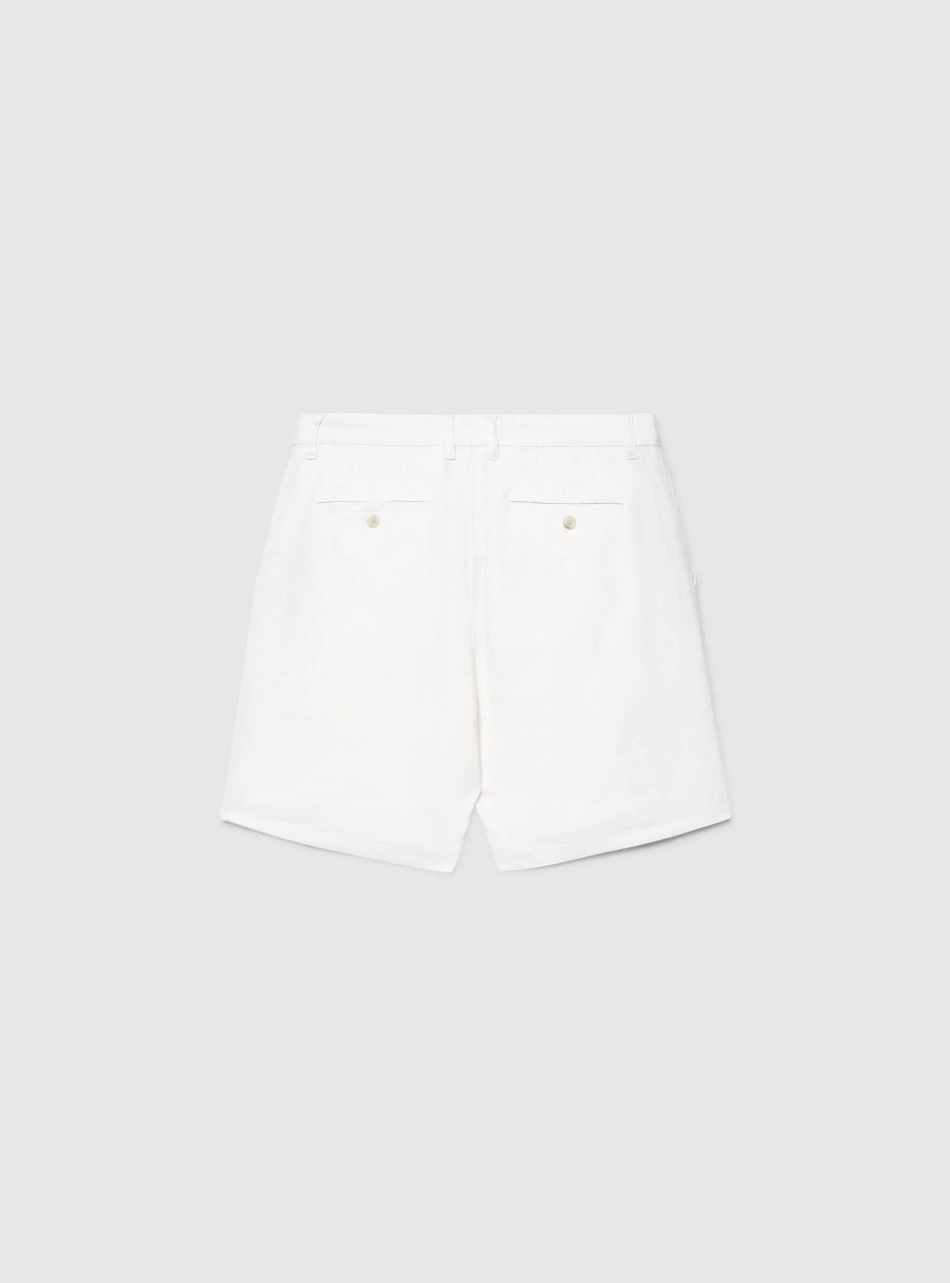 Pantaloncini chino in lino con pinces - Image 6