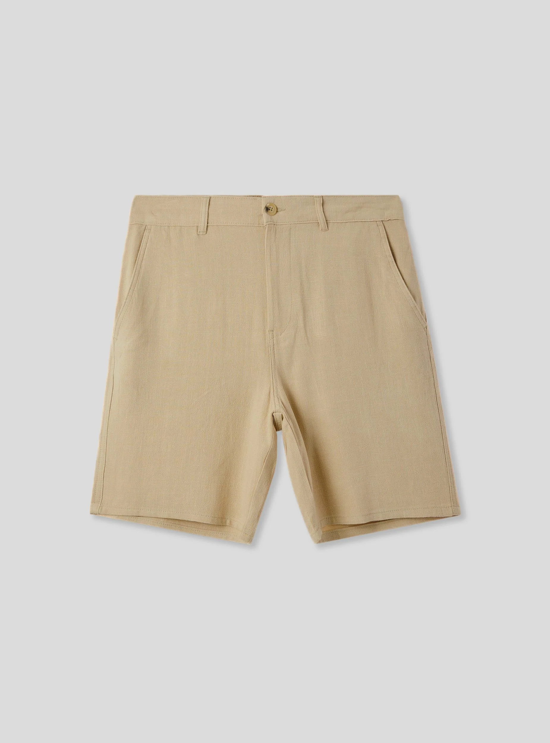 Pantaloncini chino in misto lino - Image 4