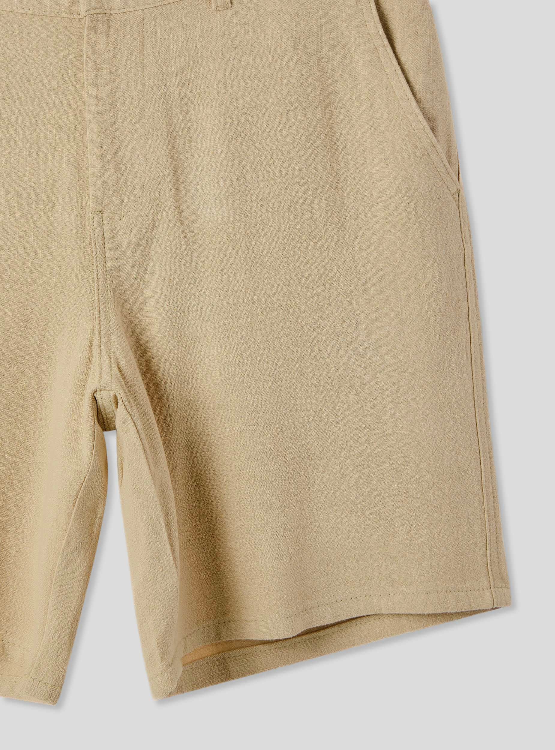 Pantaloncini chino in misto lino - Image 6
