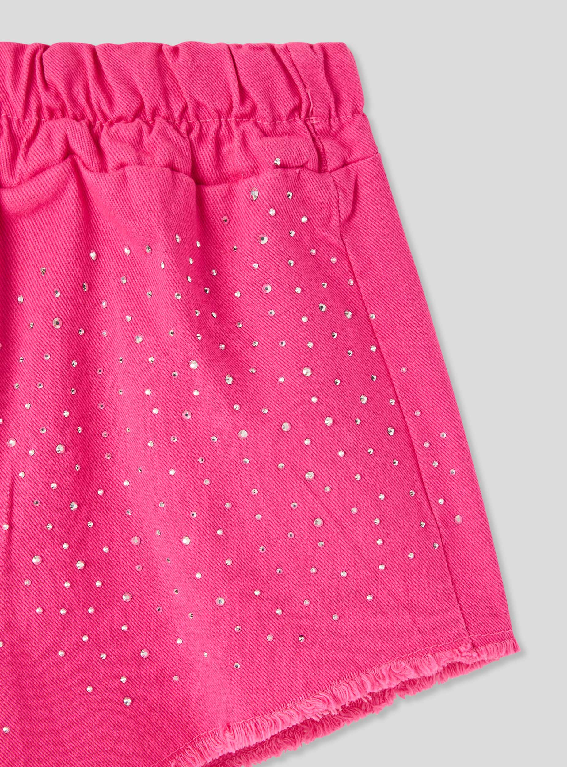 Pantaloncini con strass