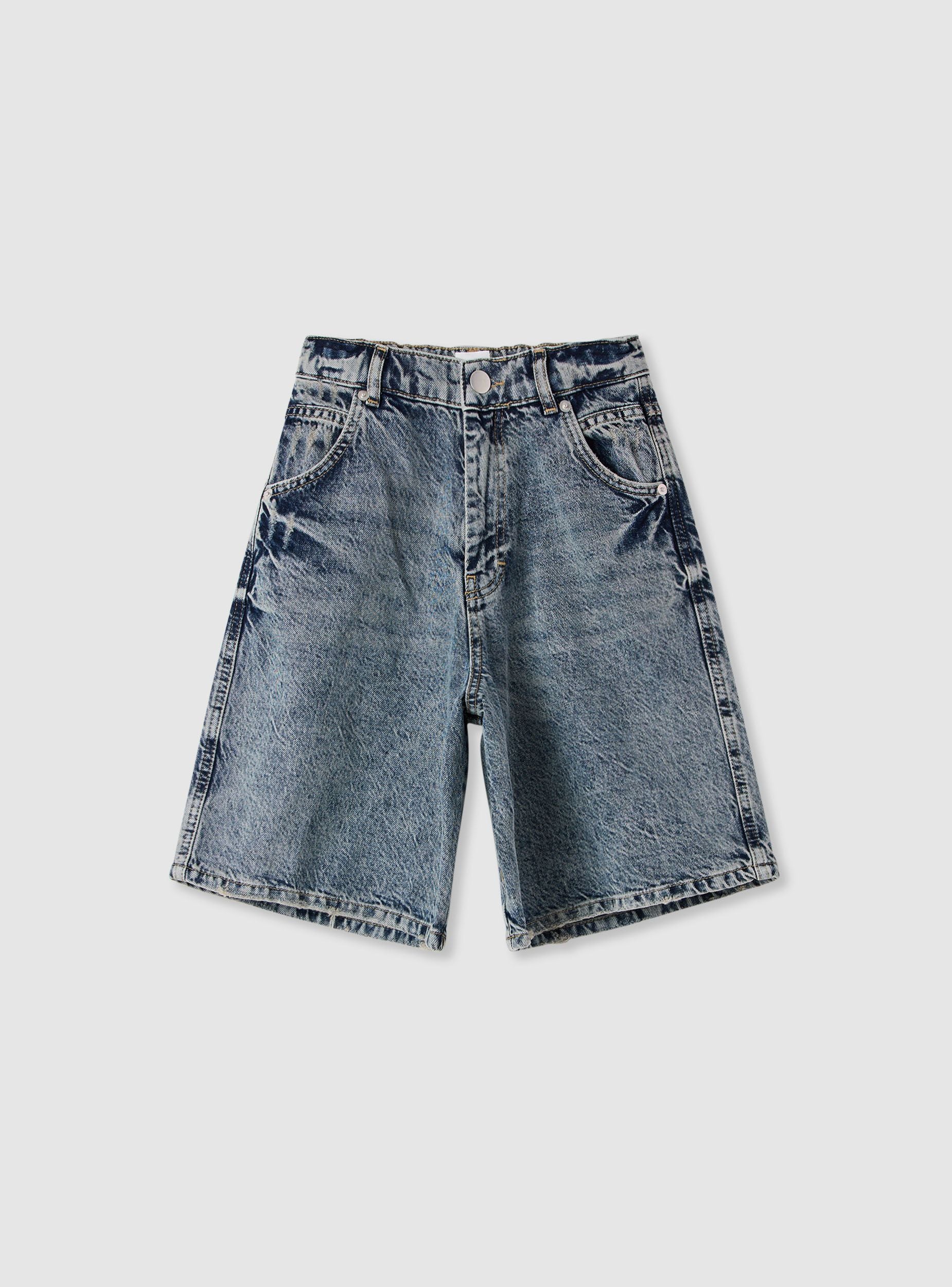 Pantaloncini in denim fit skater - Image 5
