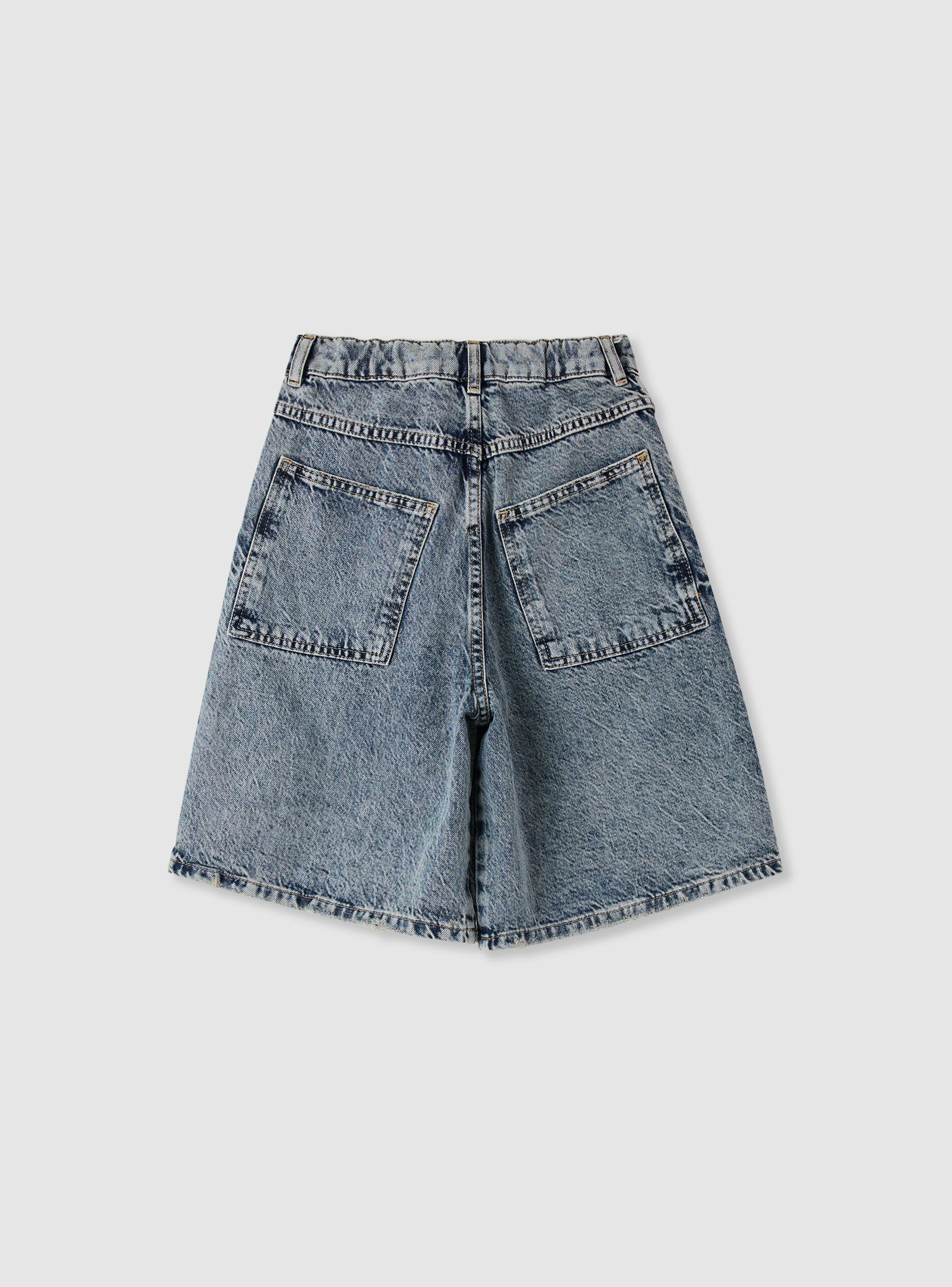 Pantaloncini in denim fit skater - Image 6