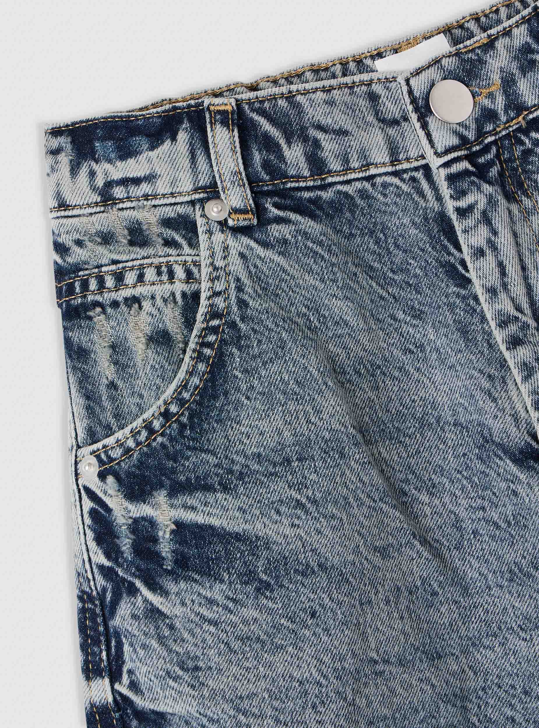 Pantaloncini in denim fit skater - Image 7