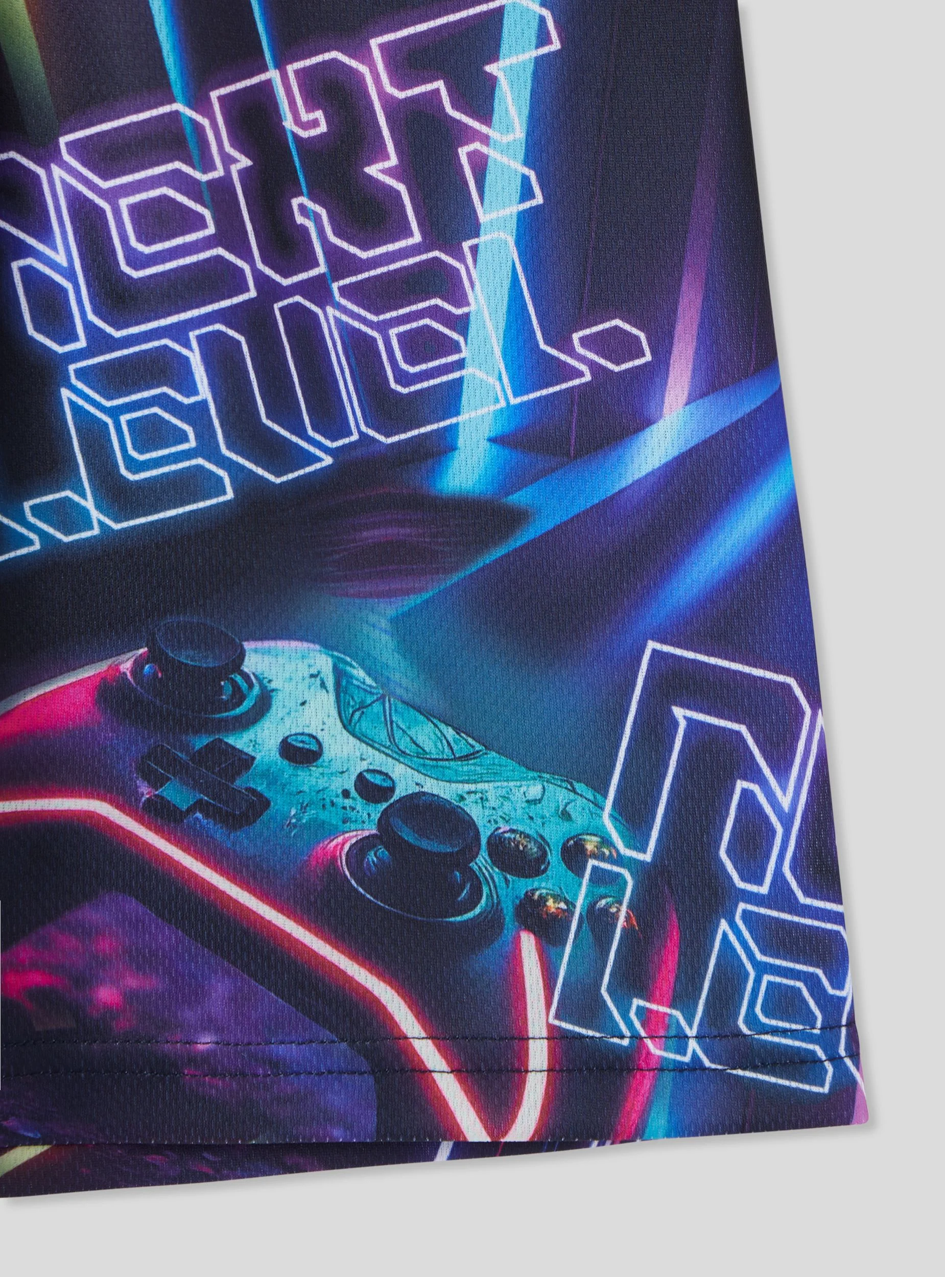 Pantaloncini in rete con stampa gaming - Image 6