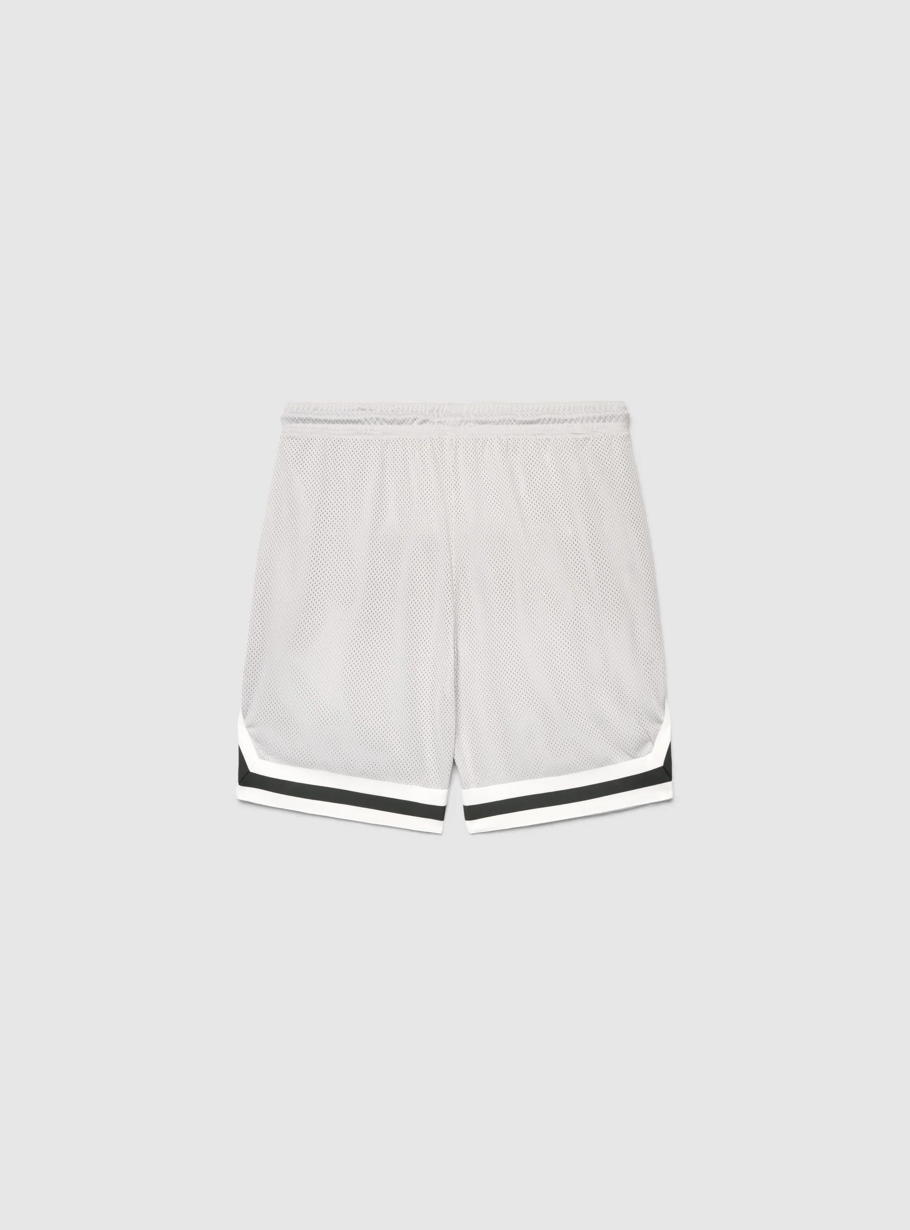 Pantaloncini in rete stile basket con bande a contrasto - Image 7