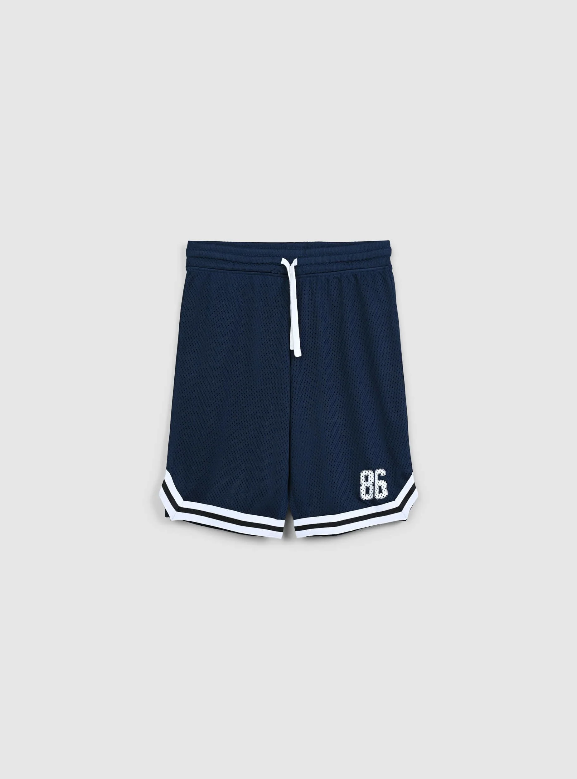 Pantaloncini in rete stile basket - Image 4