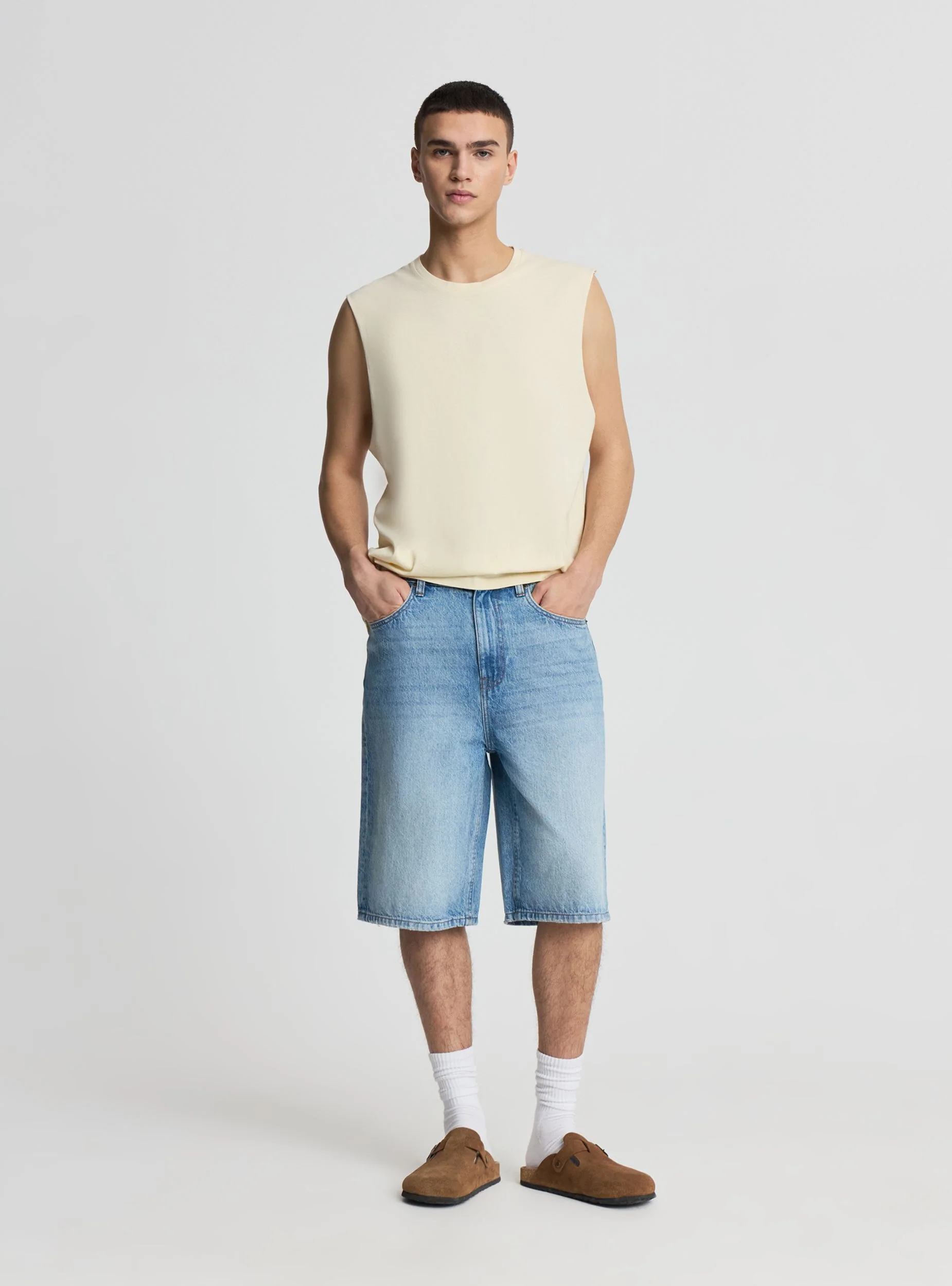 Pantaloncini jeans baggy fit - Image 4