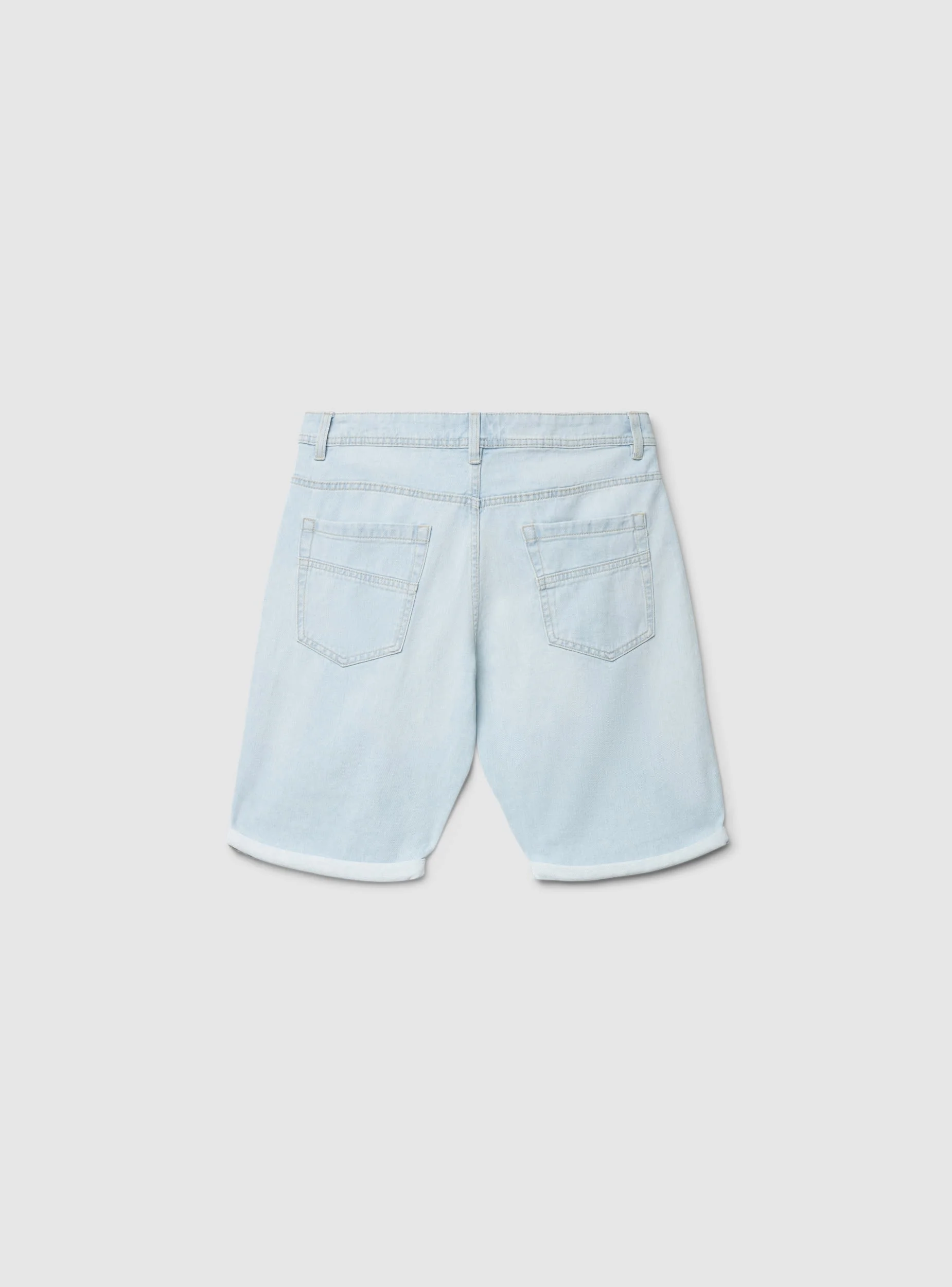 Pantaloncini jeans con risvolto - Image 6