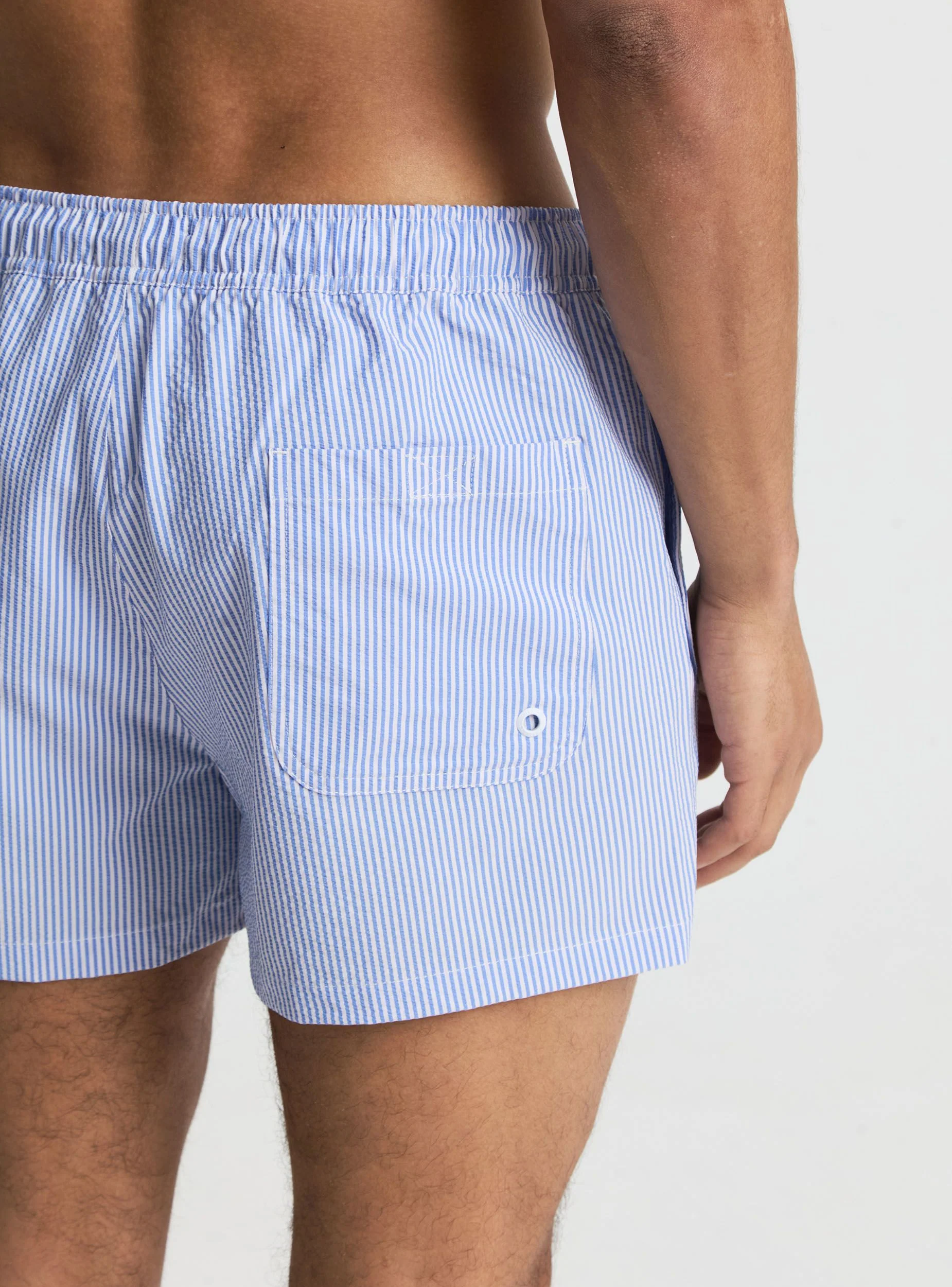 Pantaloncini mare a righe con coulisse - Image 4