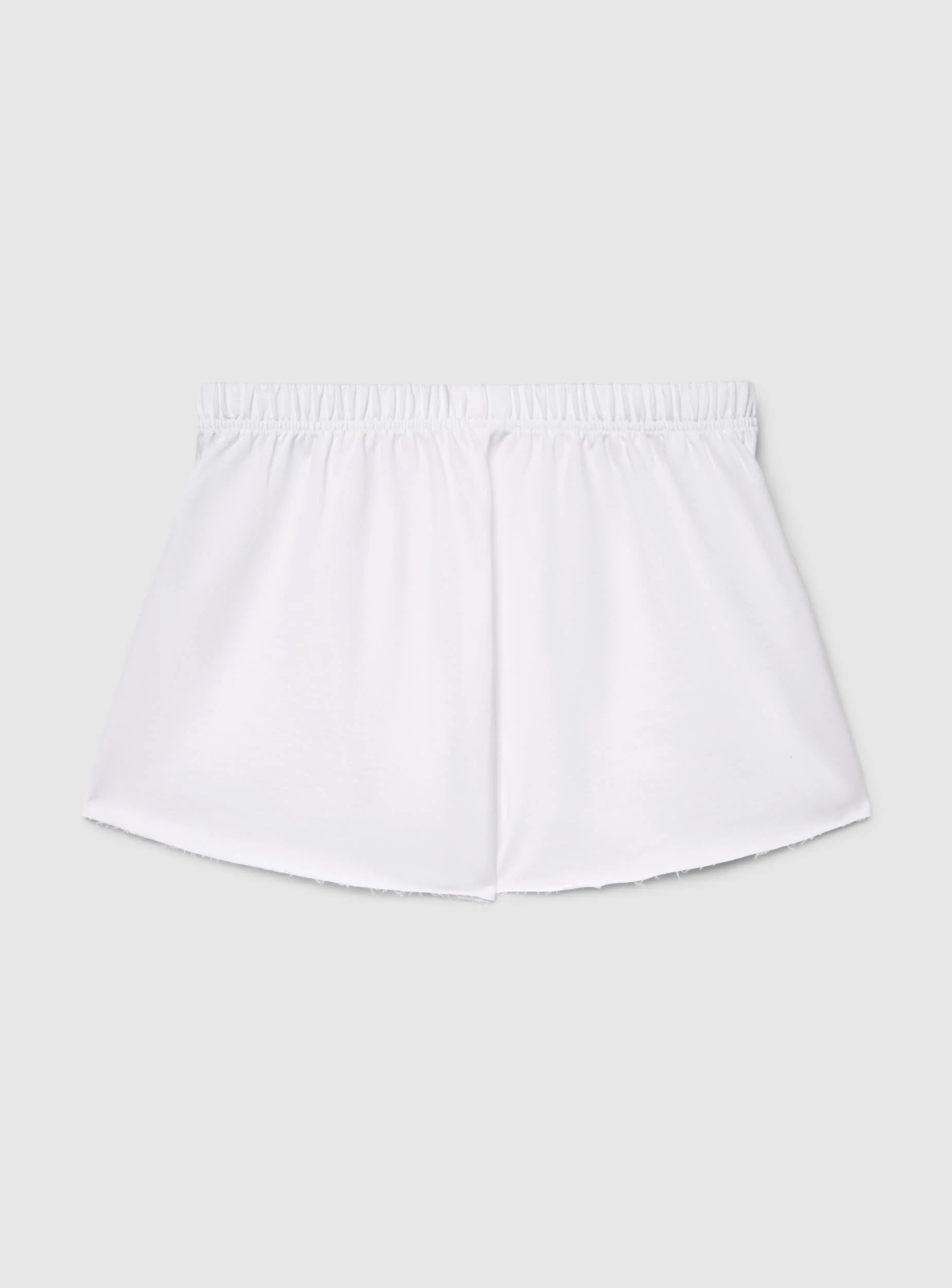 Pantaloncini tuta corti svasati a tinta unita - Image 5