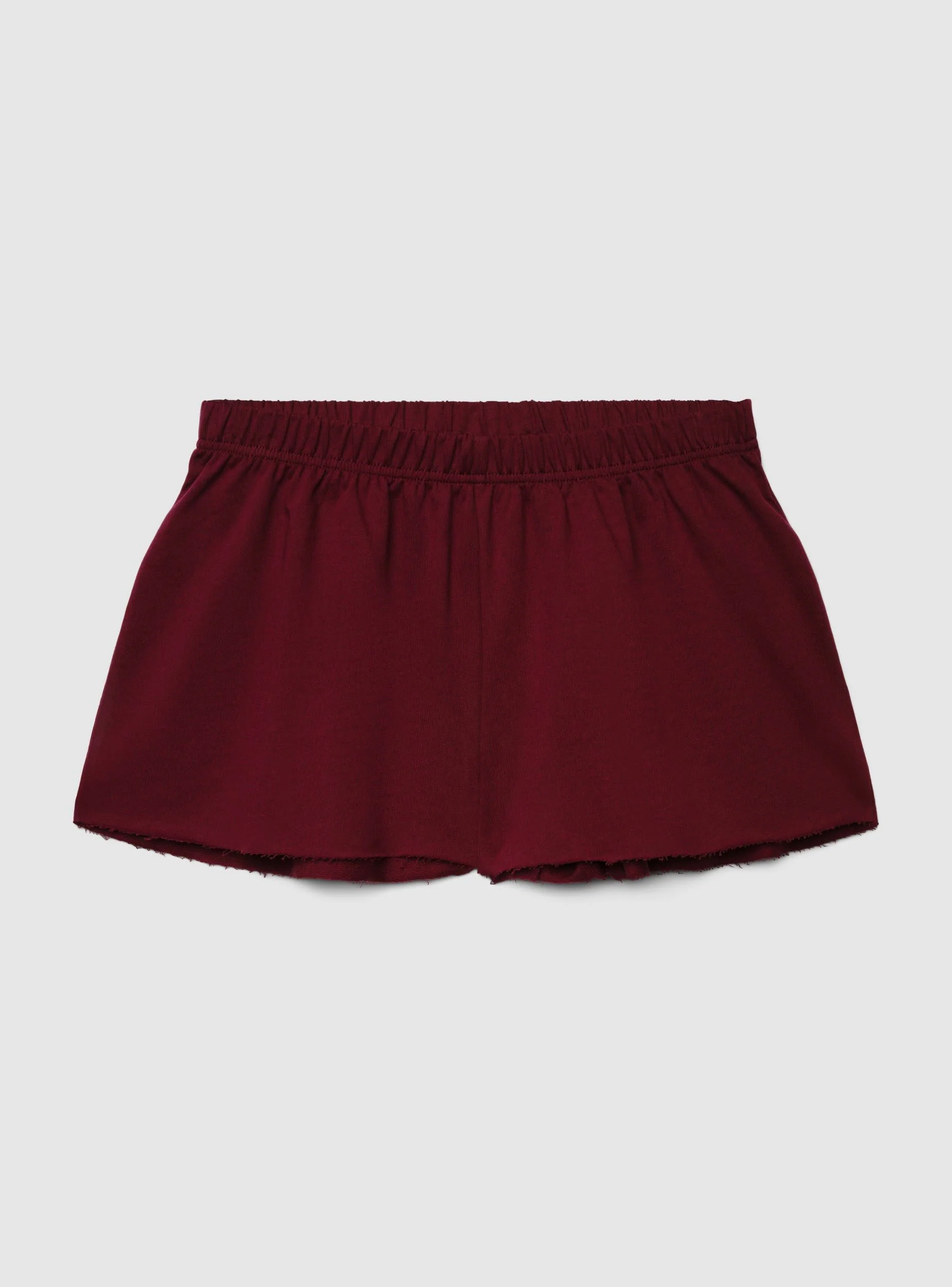 Pantaloncini tuta corti svasati a tinta unita - Image 5