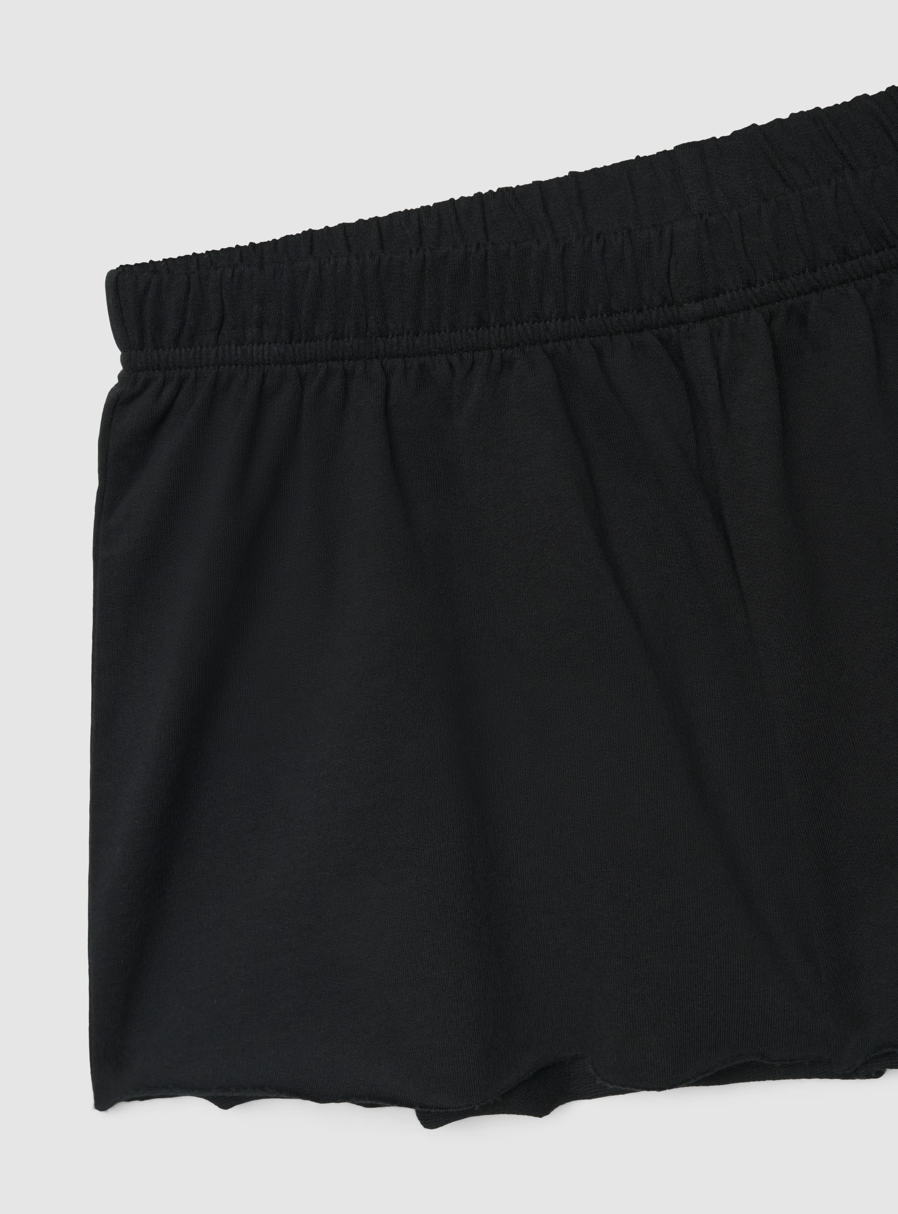 Pantaloncini tuta corti svasati a tinta unita - Image 5
