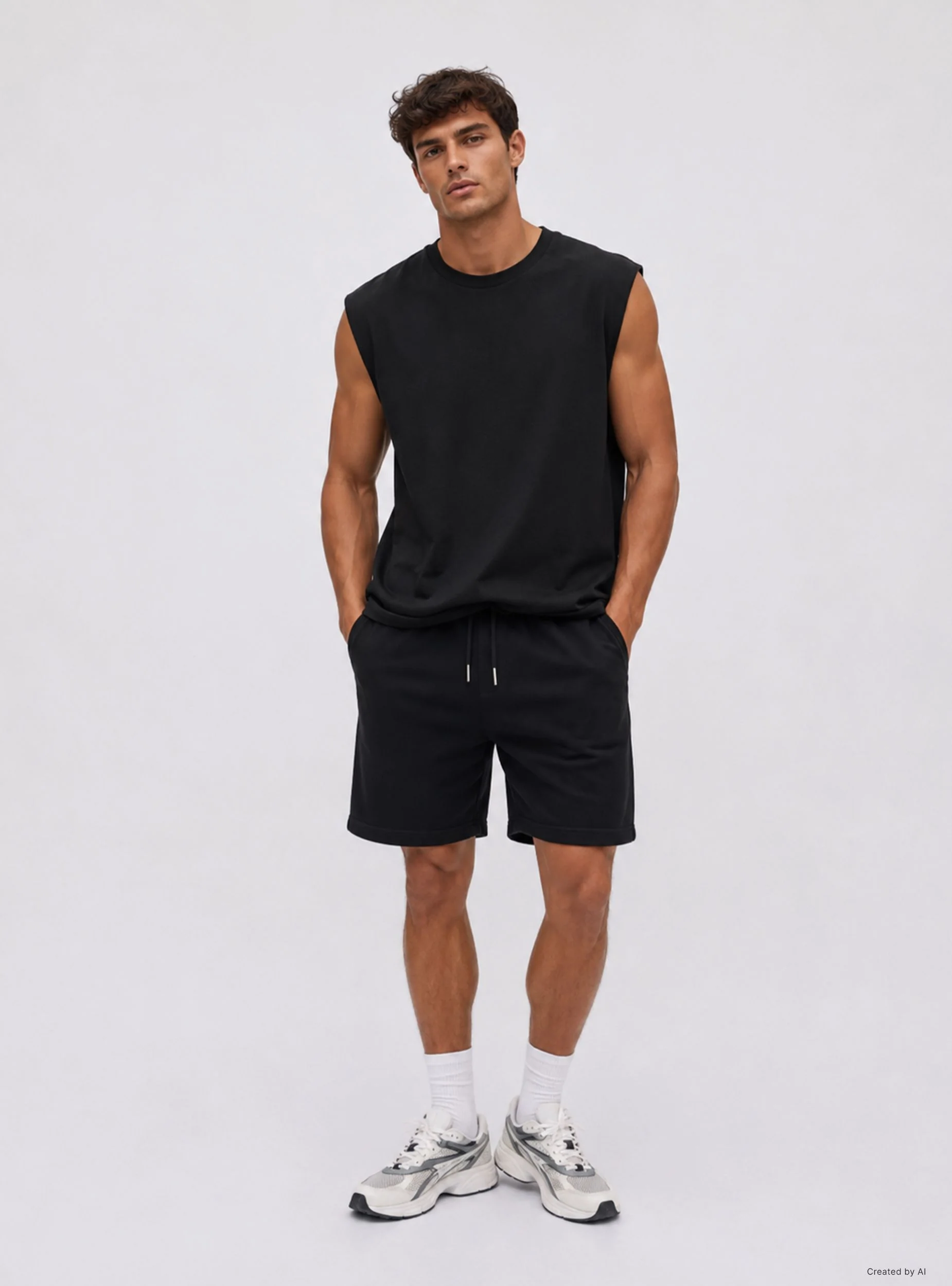 Pantaloncini tuta tinta unita con coulisse